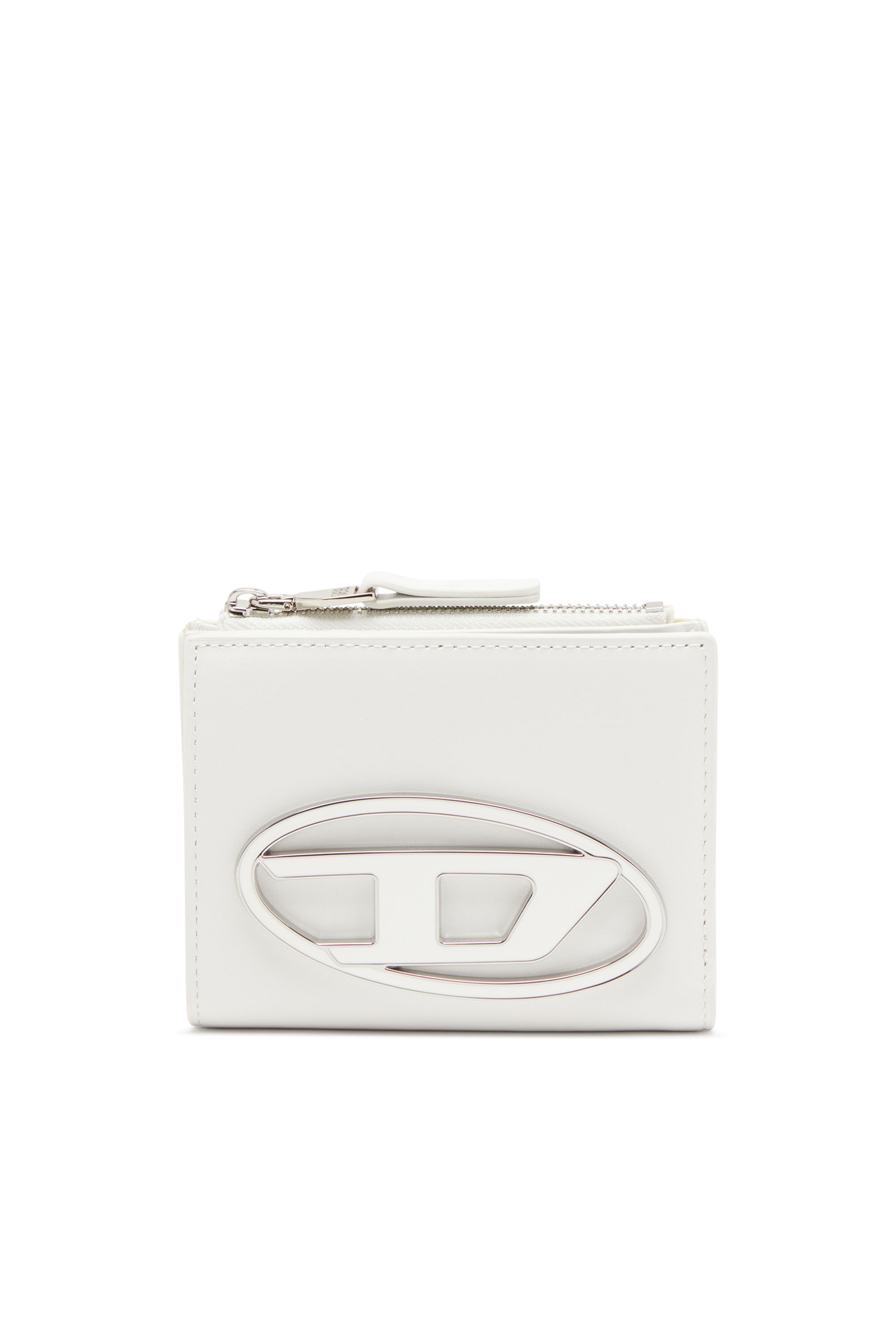 Diesel - 1DR BI-FOLD ZIP II, Tarjetero de cuero Mujer in Blanco - 1