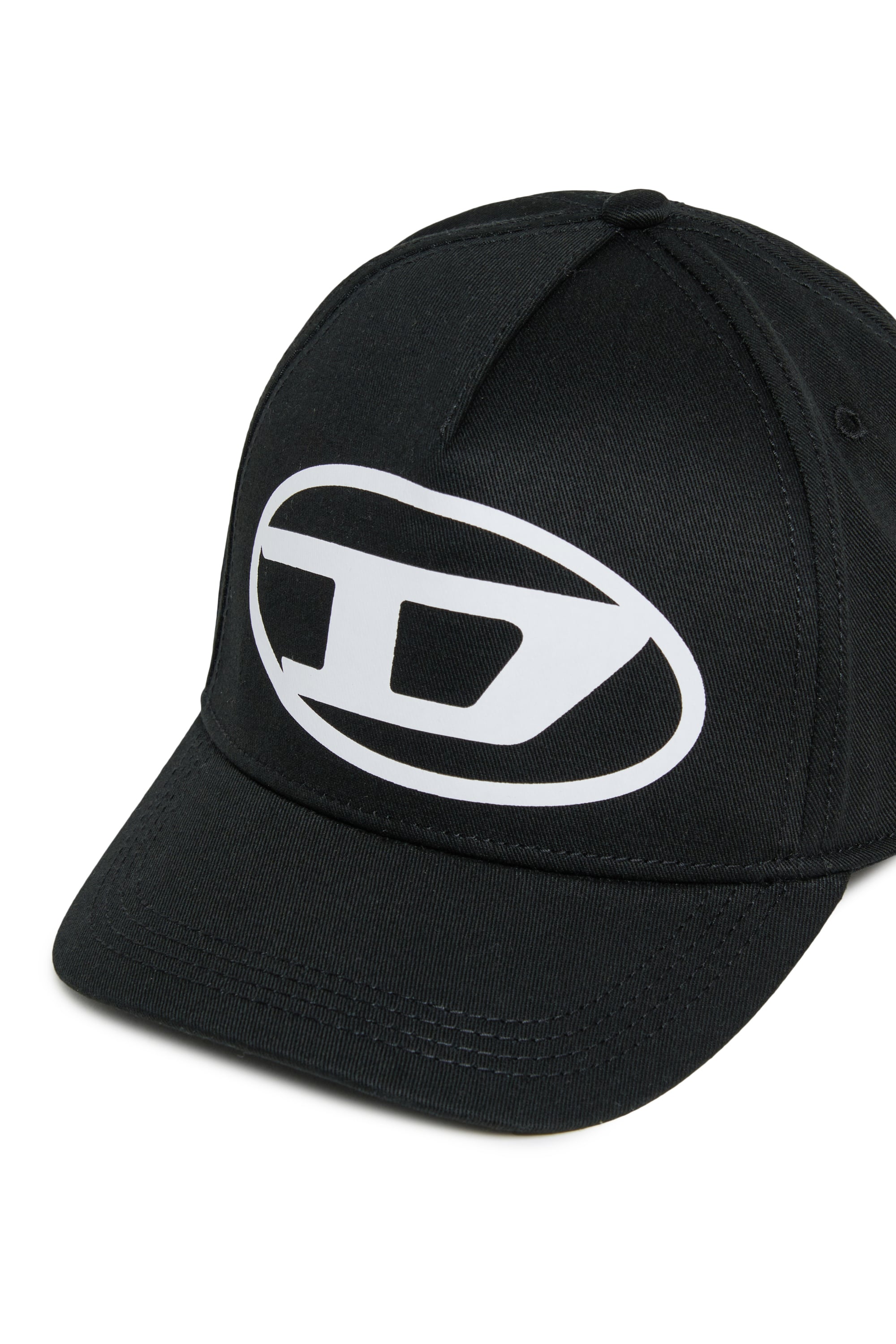 Diesel - FLIMO, Gorra de b&eacute;isbol con Logo Oval D estampado Hombre in Negro - 3