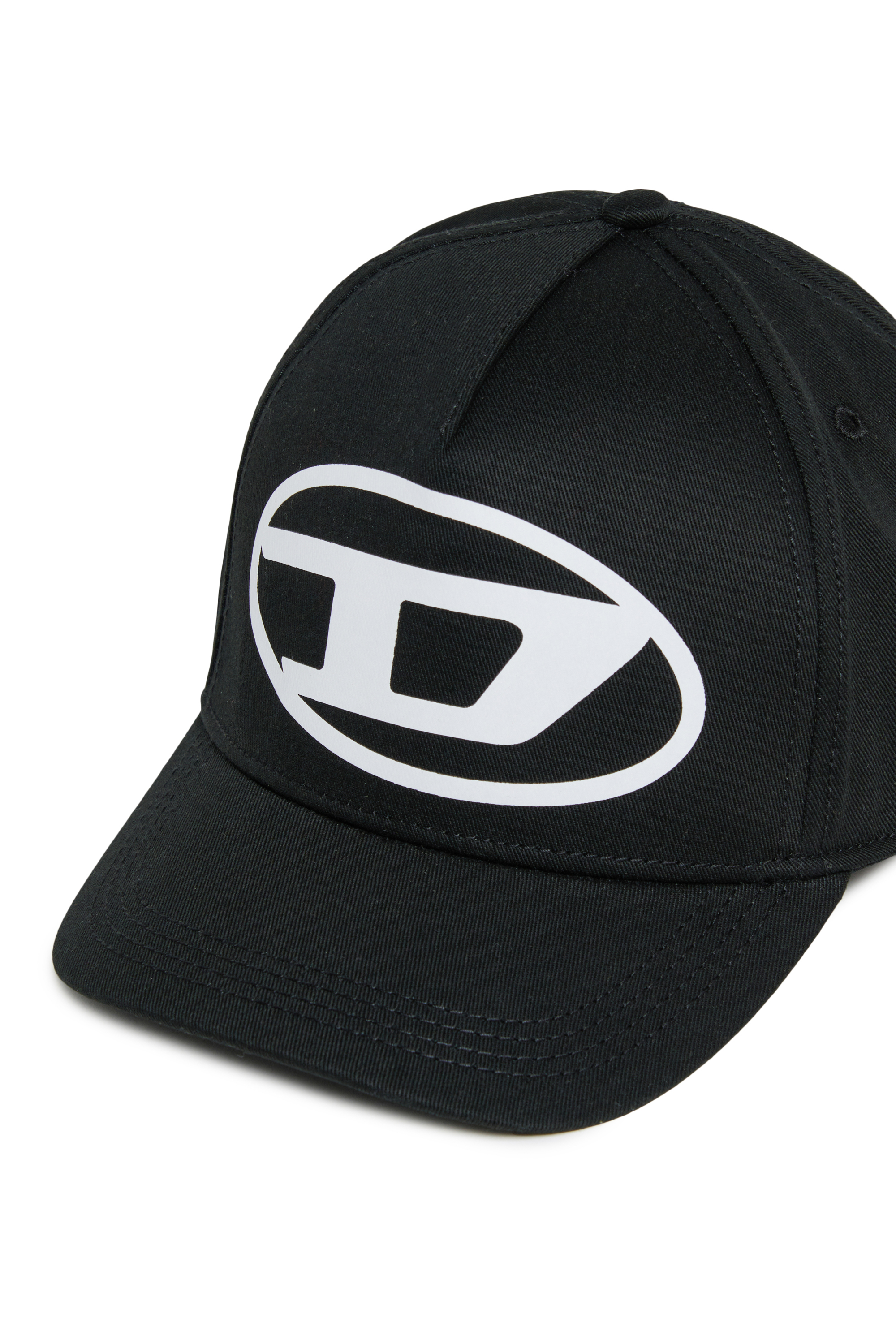 Diesel - FLIMO, Gorra de b&eacute;isbol con Logo Oval D estampado Hombre in Negro - 3