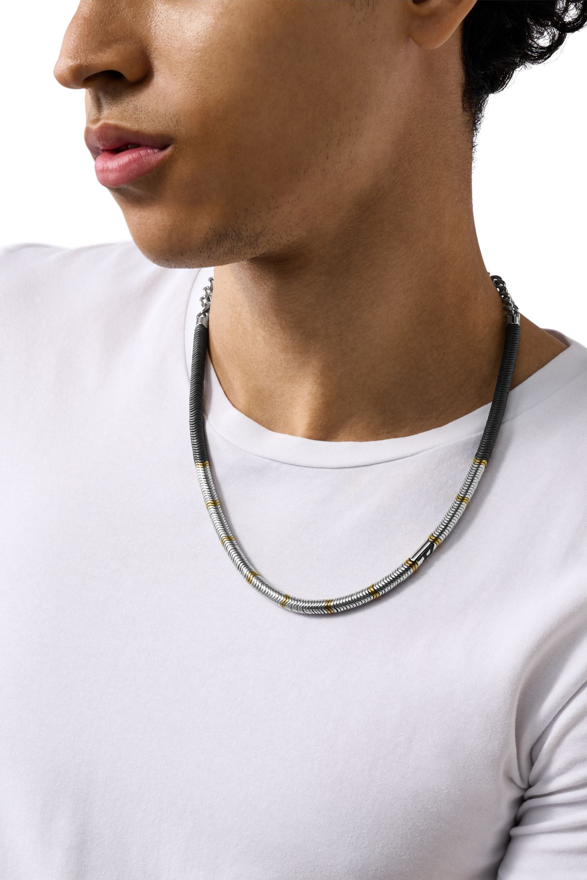 Diesel - DX1575931 JEWEL, Collar con cuentas de hematita Unisex in Plateado - 3