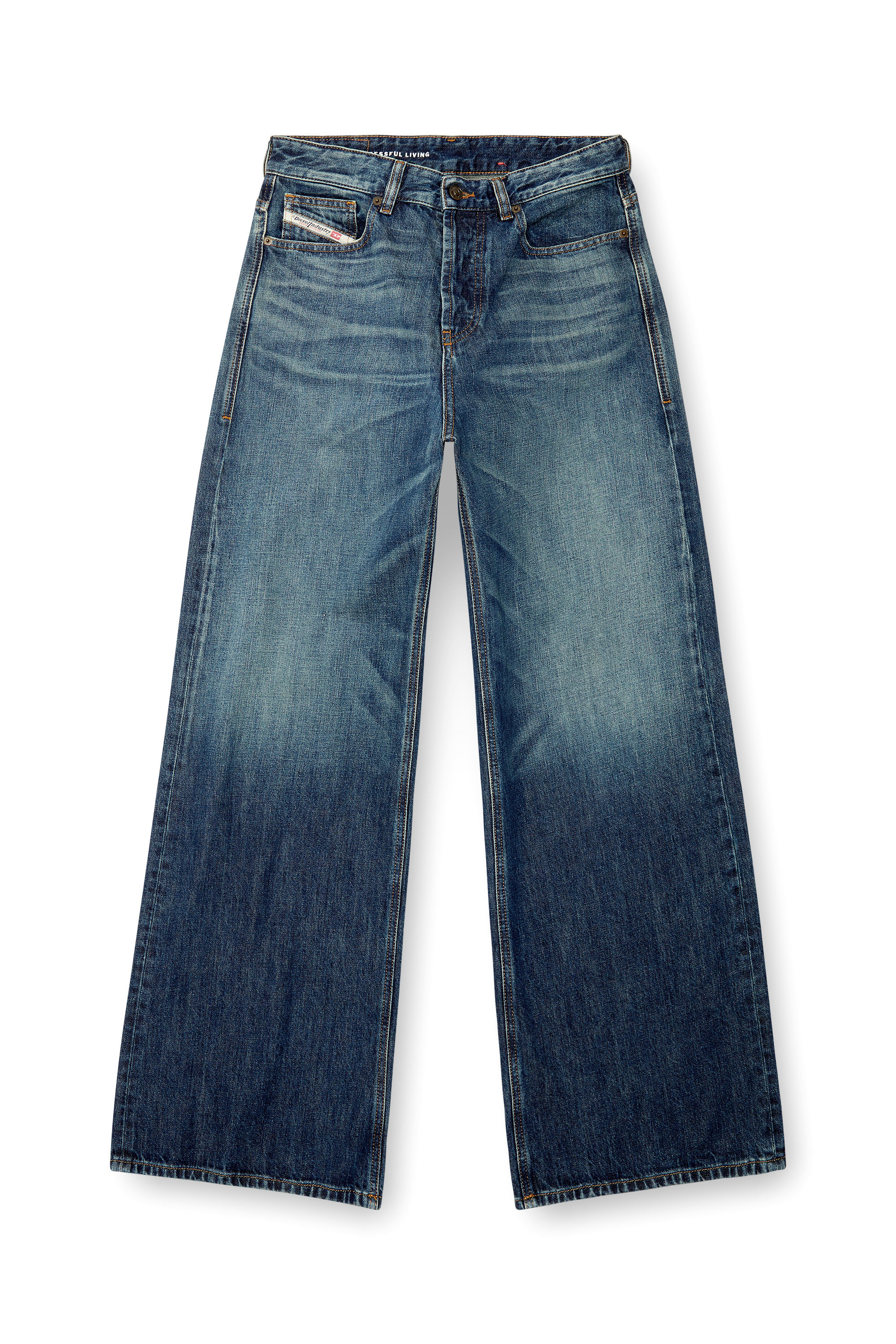 Diesel - Relaxed Jeans 1996 D-Sire 09H59 Mujer, Azul Oscuro - 3