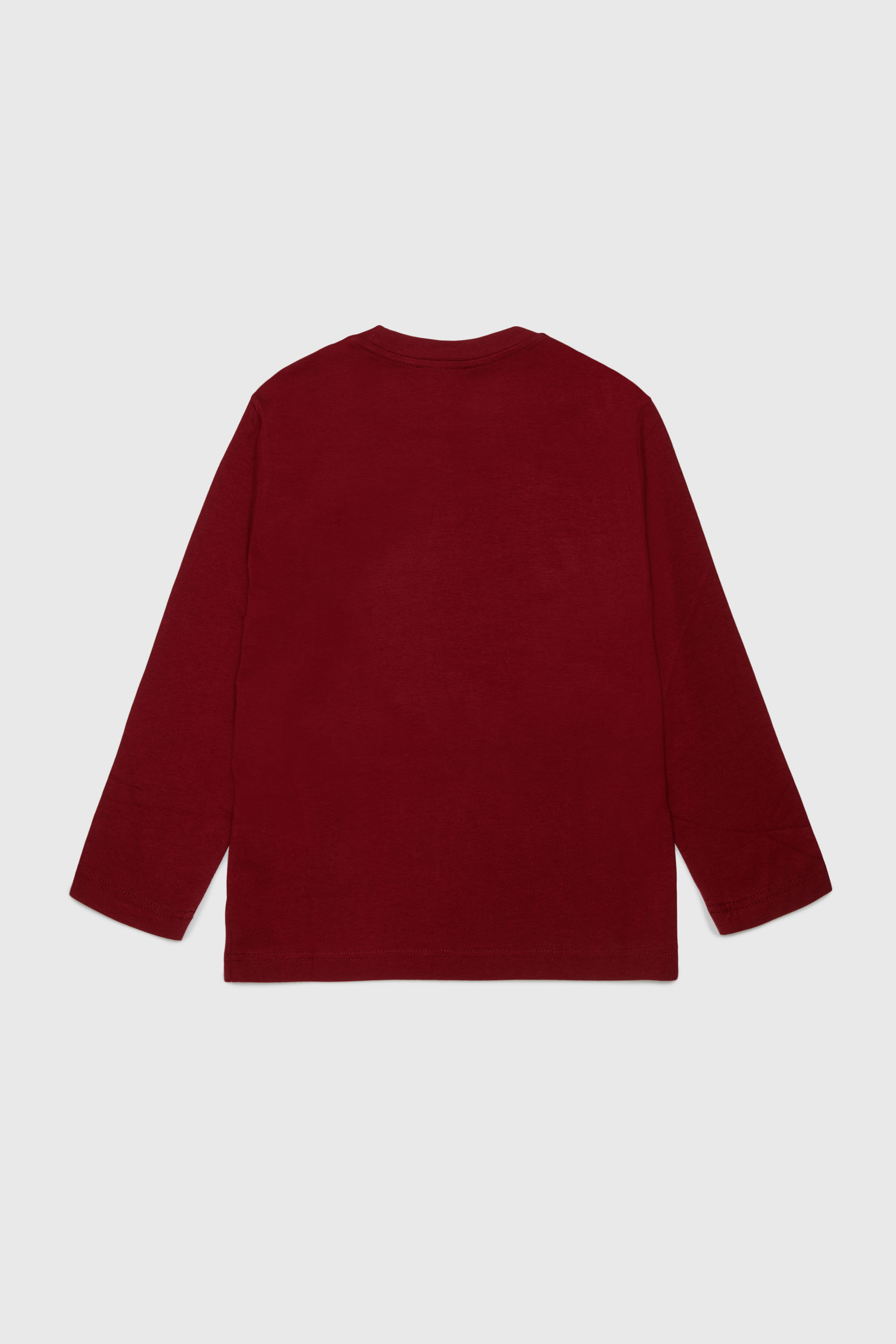 Diesel - TCIRCLELS OVER, Camiseta de manga larga con Logo Oval D Hombre in Rojo - 2