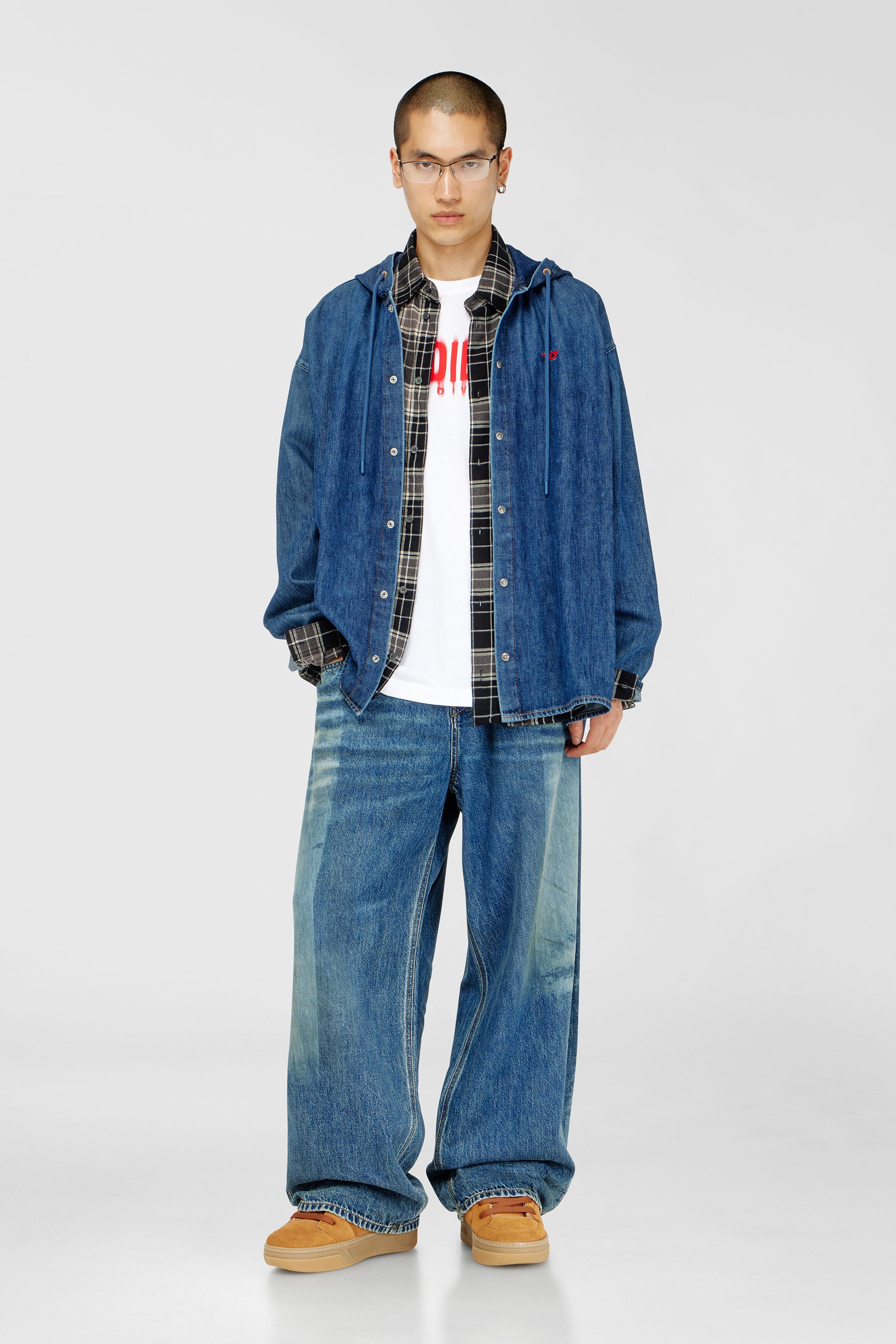 Diesel - T-ADJUST-Q7, Camiseta con logotipo Diesel borroso Hombre in Blanco - 2