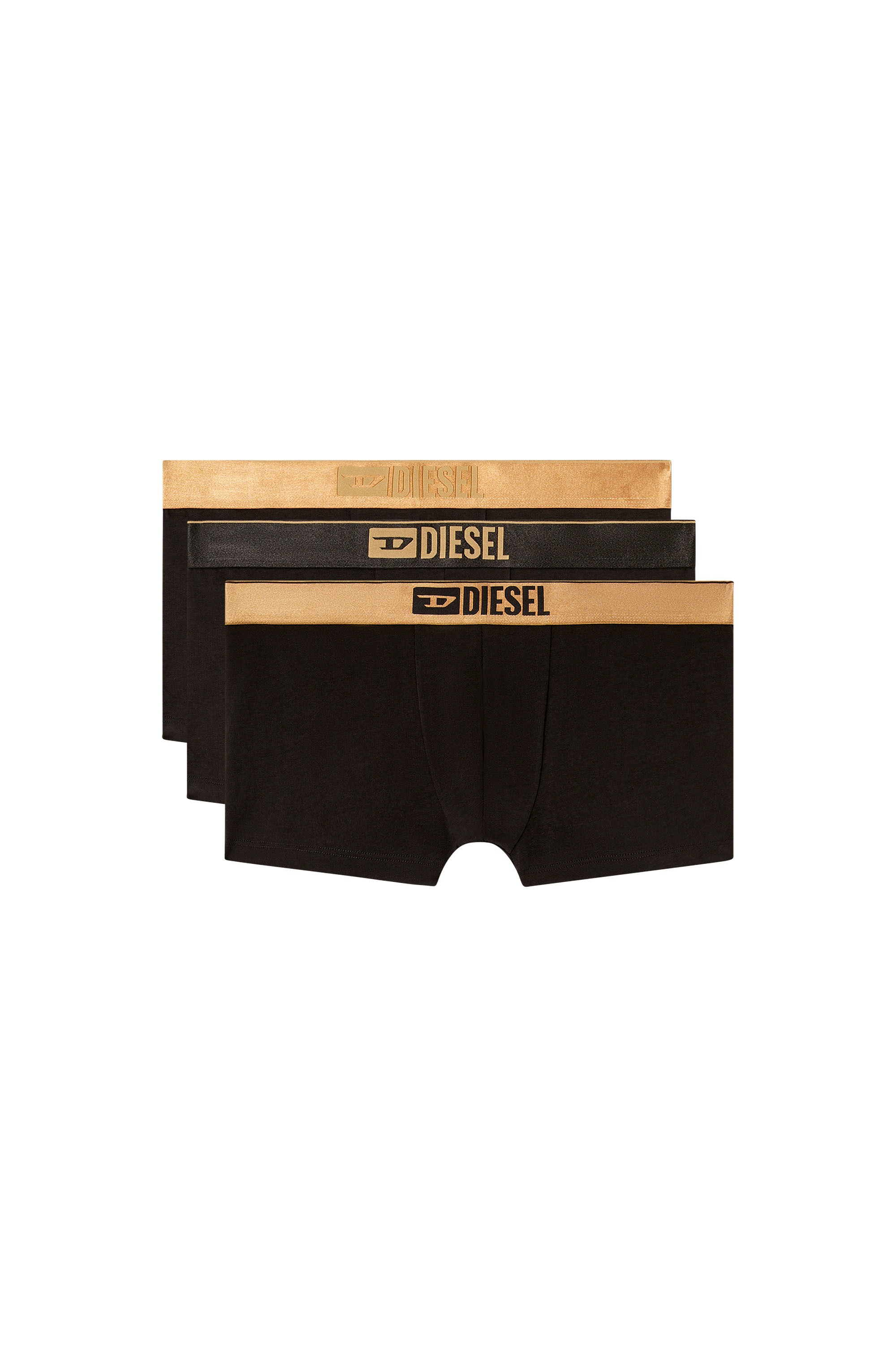 Diesel - DAMIEN-GFT-3PACK, Paquete de tres bóxers ajustados metálicos Hombre in Negro - 1