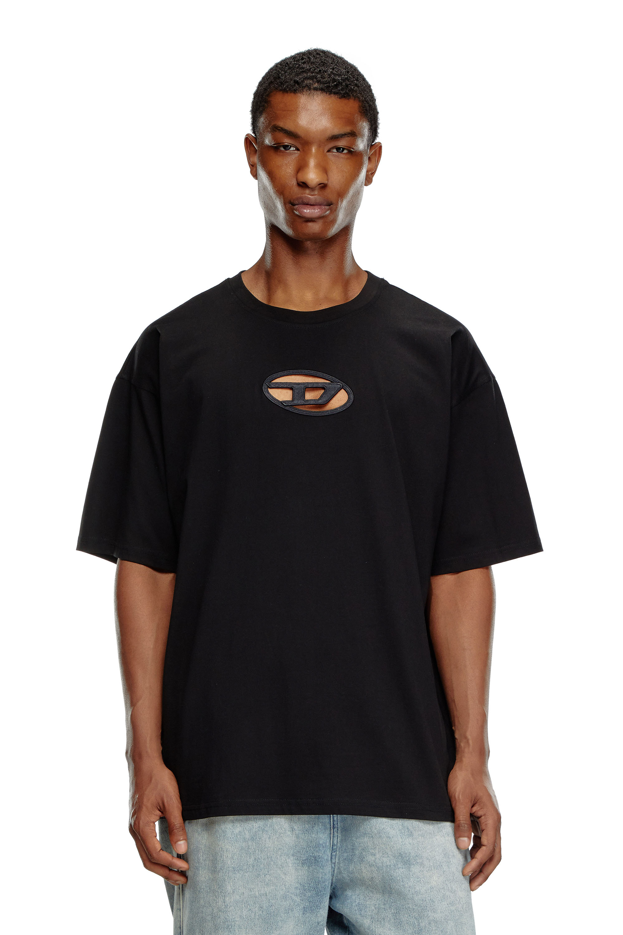 Diesel - T-BOXT-OD, Unisex Camiseta con Oval D bordado in Negro - Image 2