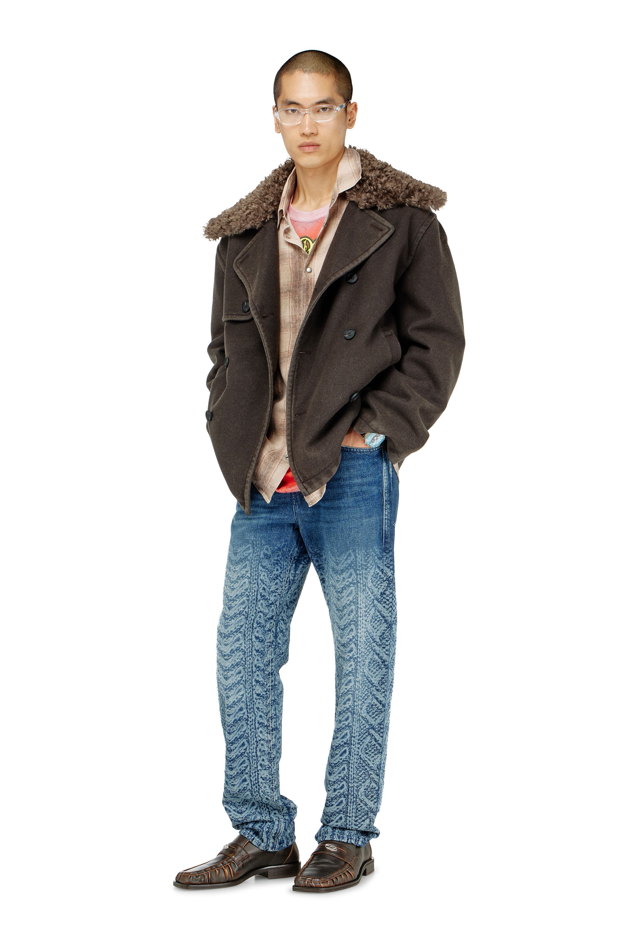 Diesel - Regular Jeans 2024 D-Macs 007EV Hombre, Azul Oscuro - 1