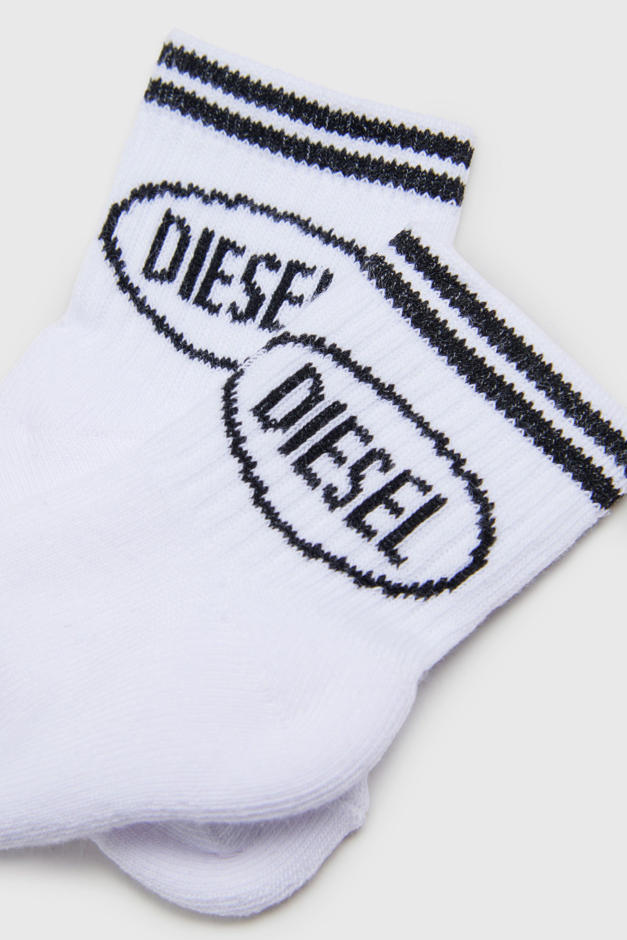 Diesel - ZOLPYB, Calcetines de algod&oacute;n con pu&ntilde;os a rayas Unisex in Multicolor - 2