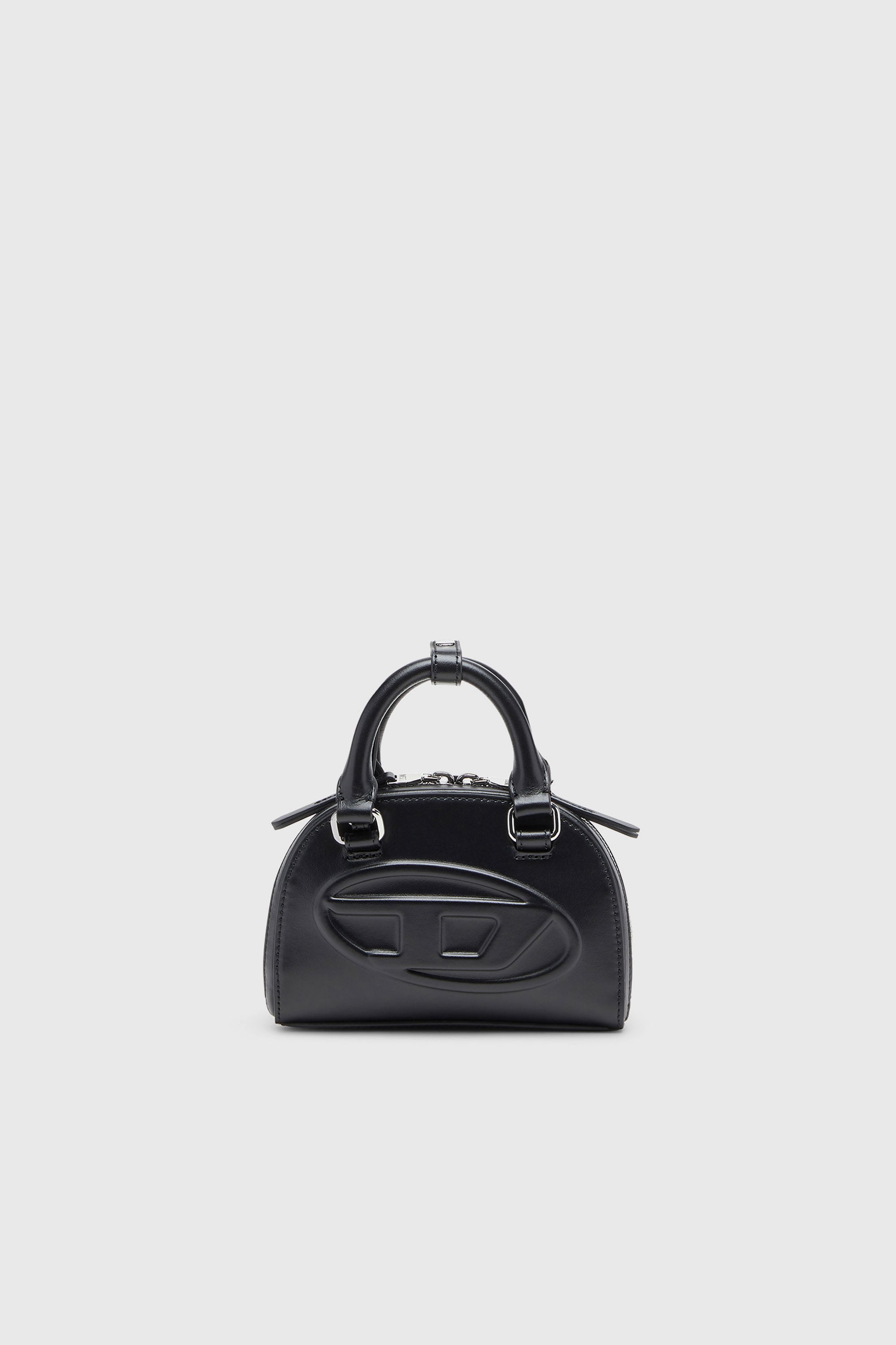 Diesel - 1DR DOME CROSSBODY XS, 1DR Dome-Bolso bowling slim de piel napa Mujer in Negro - 1