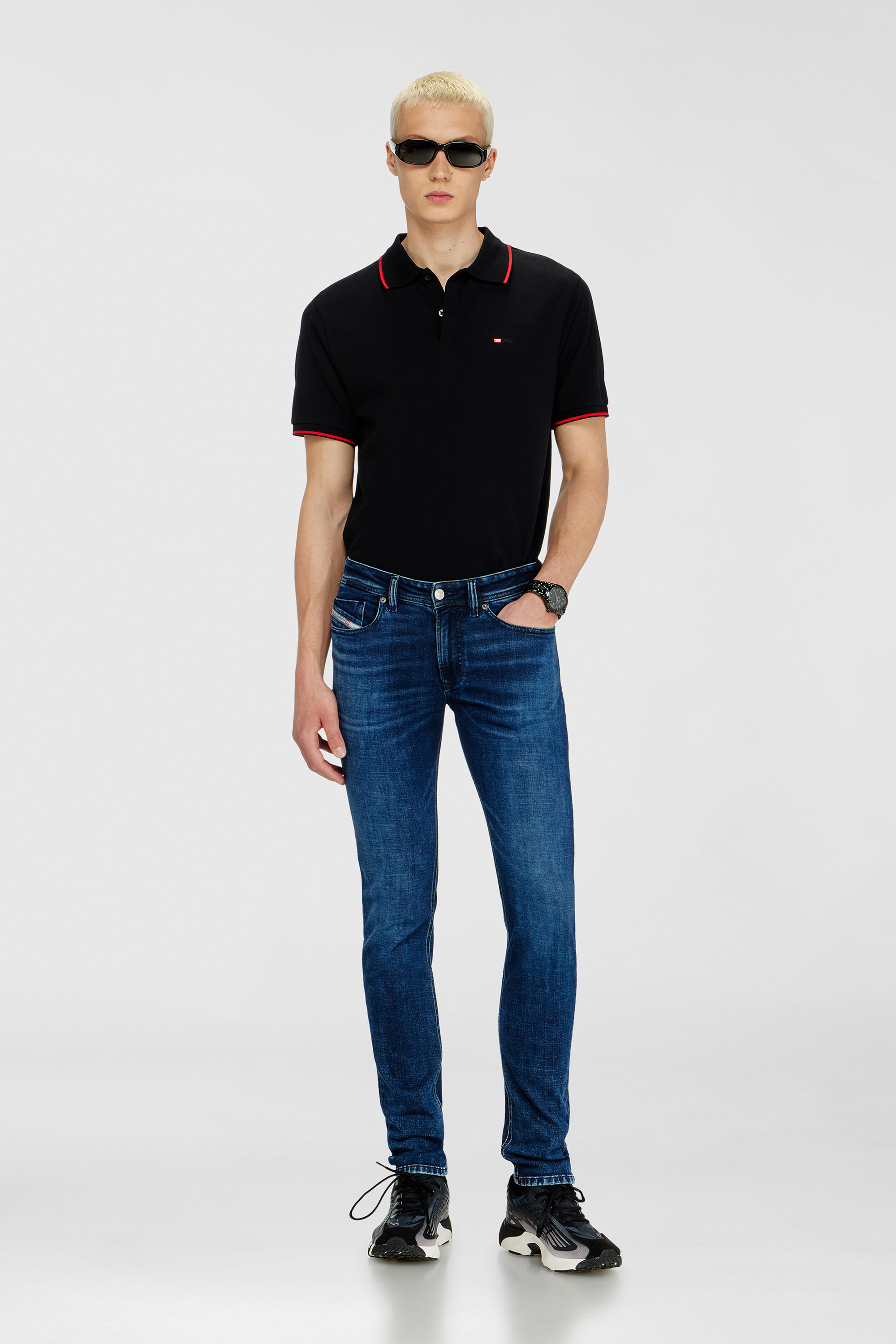 Diesel - Skinny Jeans 1979 Sleenker 0KBBD Hombre, Azul Oscuro - 1