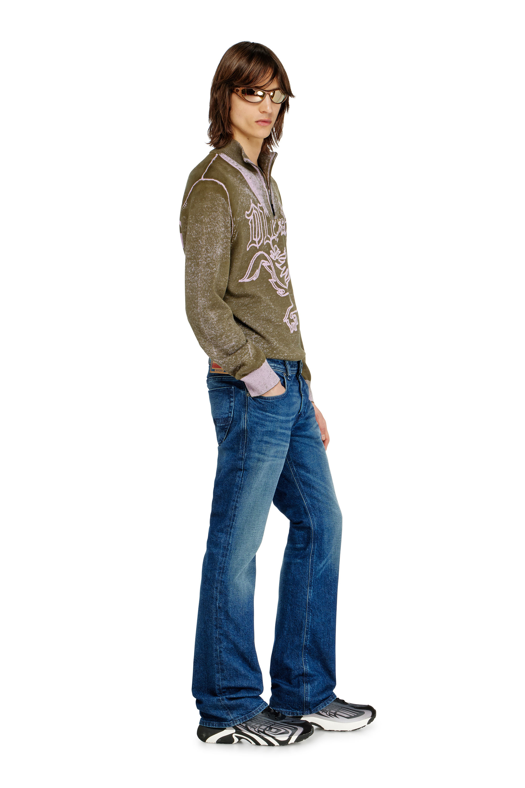 Diesel - Bootcut Jeans 2007 Zatiny 09L51 Hombre, Azul Oscuro - 2