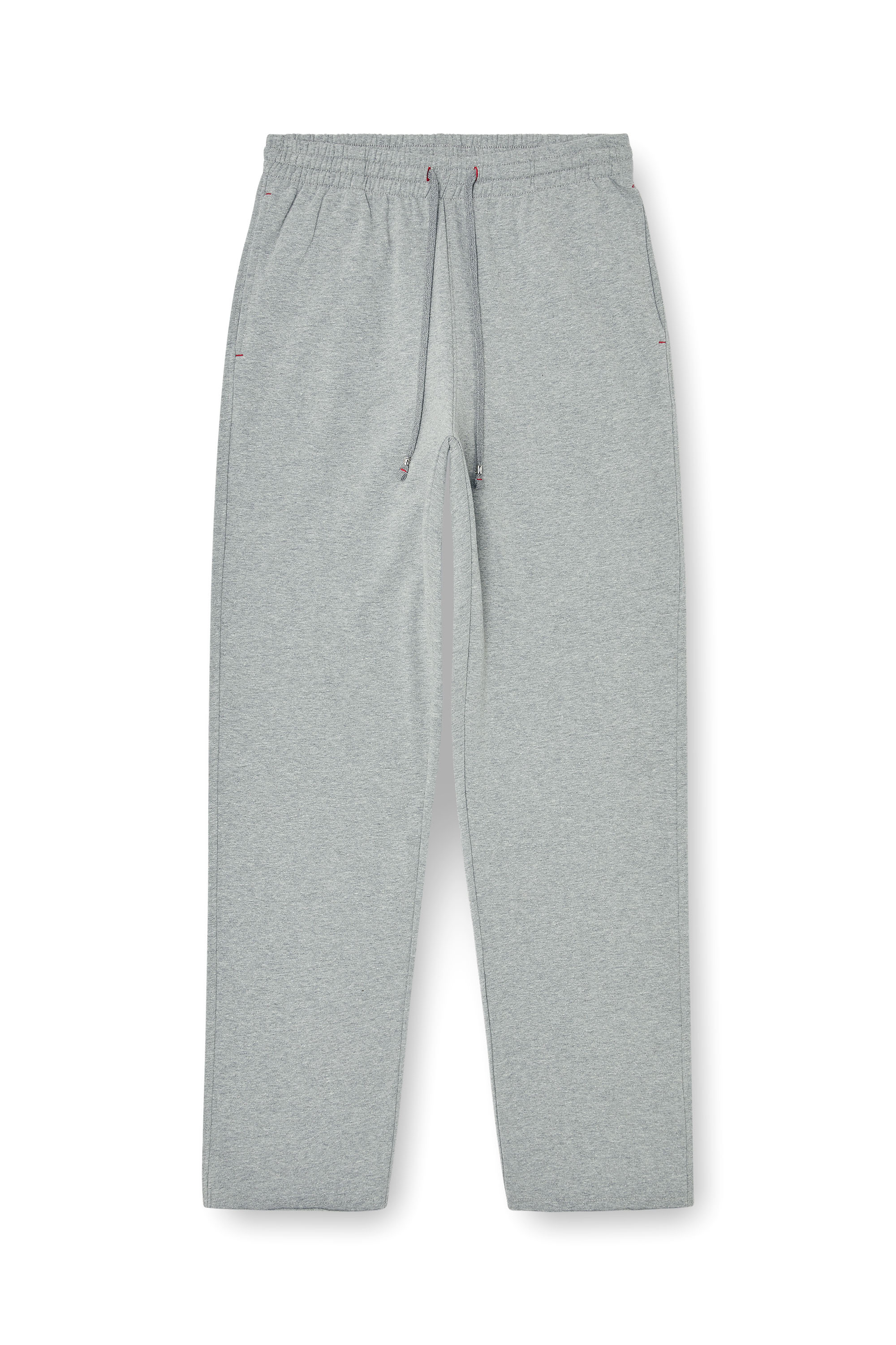 Diesel - INDRA-D-CORE, Pantal&oacute;n de ch&aacute;ndal afelpado con bajos al corte Mujer in Gris - 2