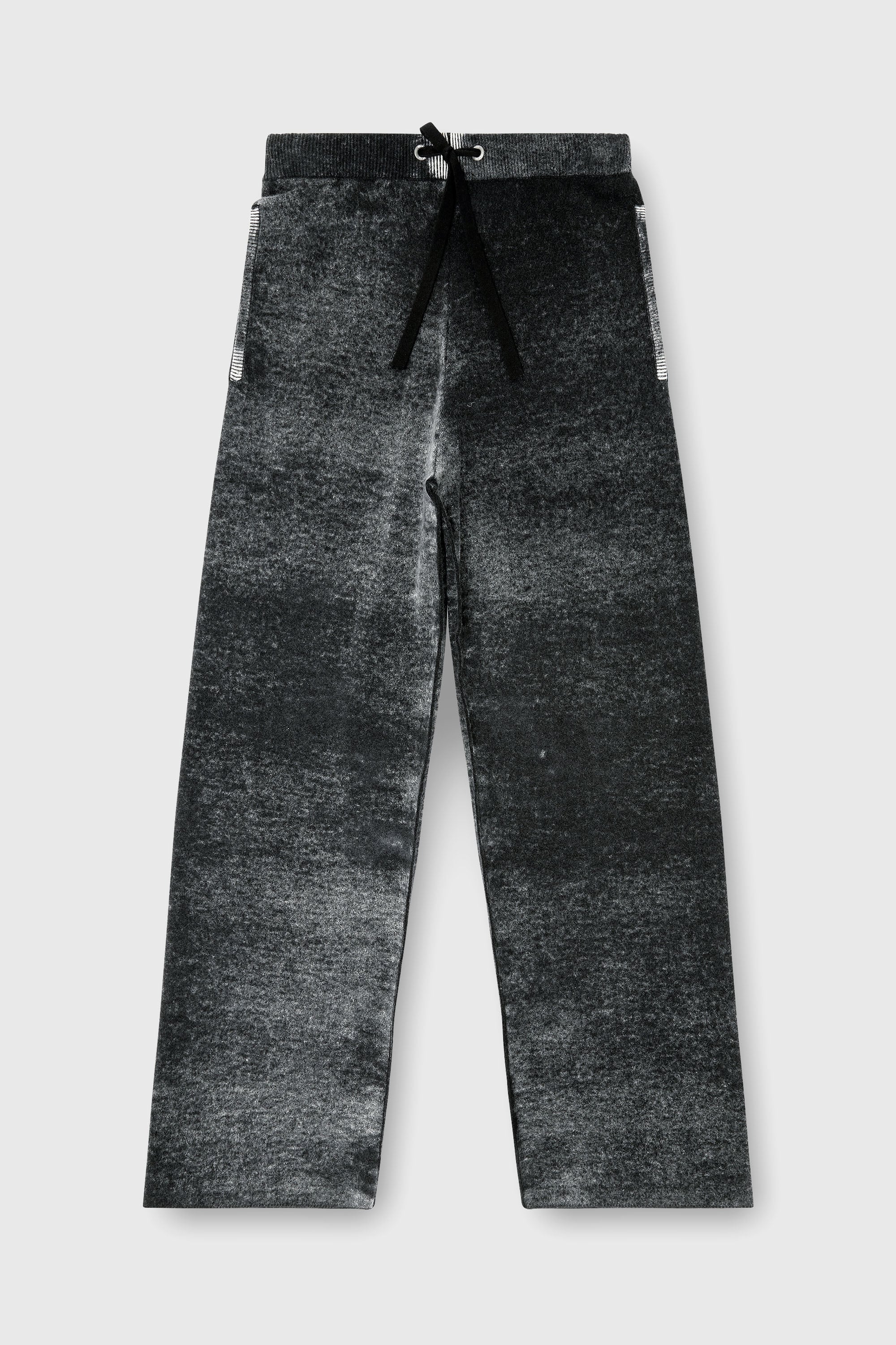 Diesel - M-HONORINE, Pantalones de ch&aacute;ndal de lana tejida con estampado inverso Mujer in Gris - 2