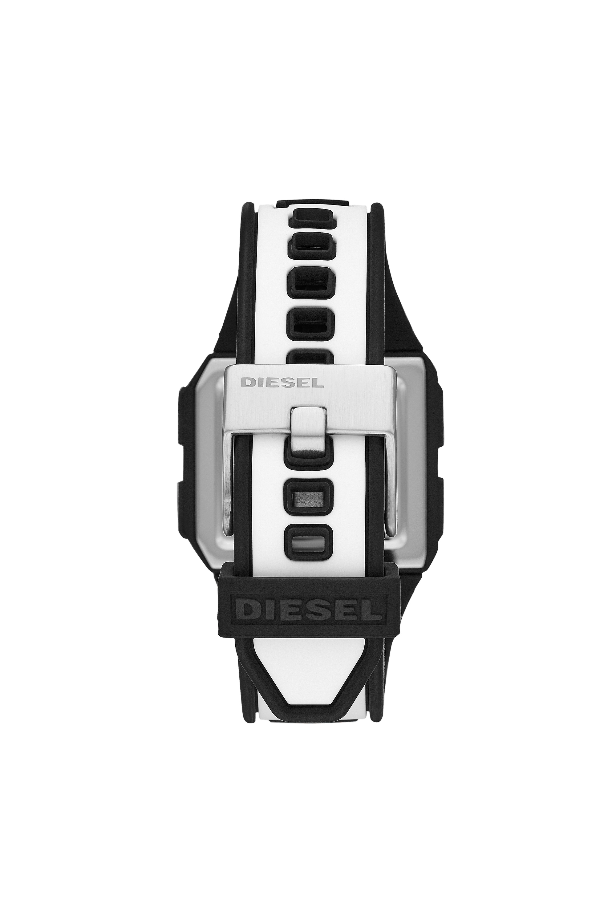 Diesel - DZ1922, Reloj Chopped digital en silicona blanca Unisex in Blanco - 2