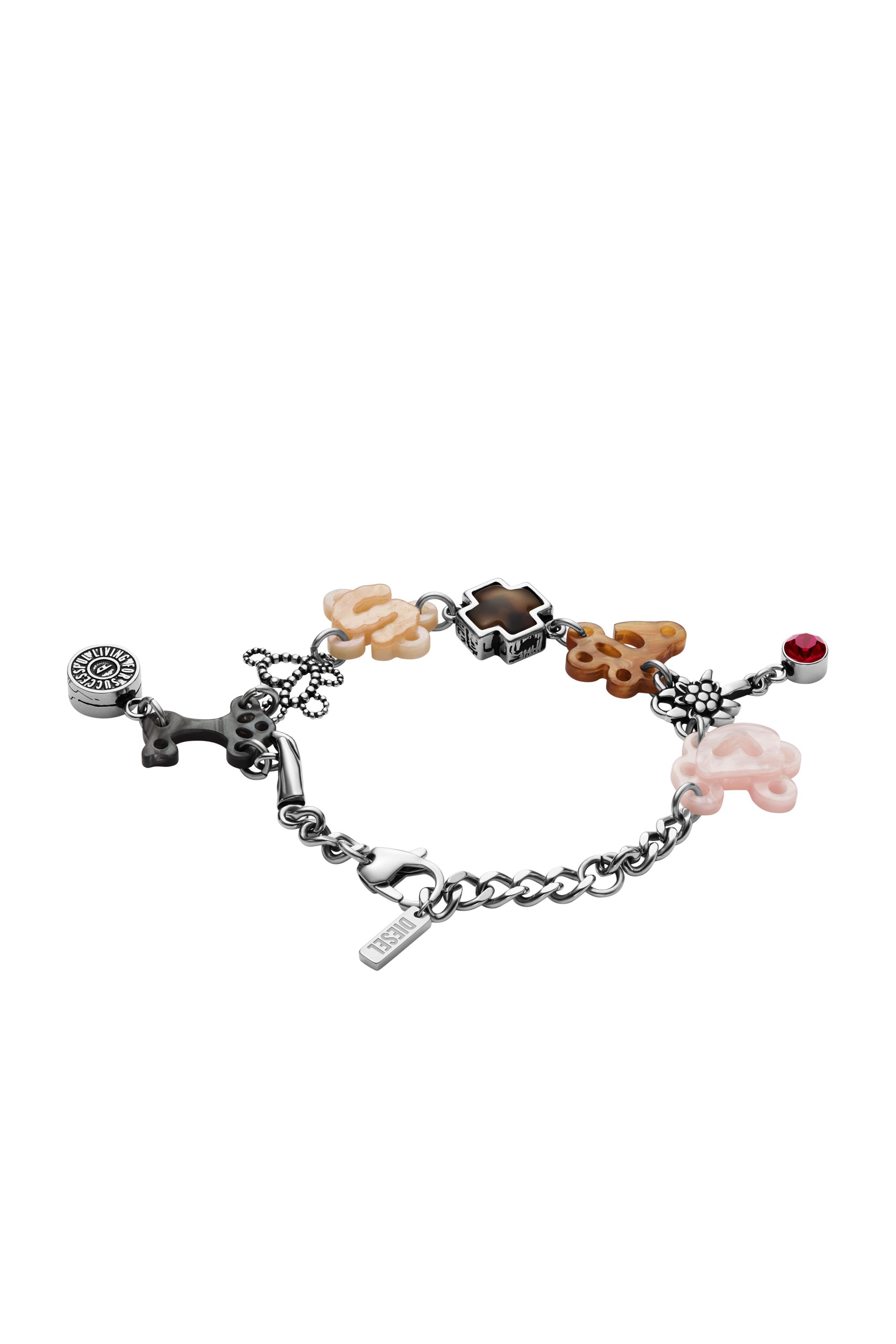 Diesel - DX1561040 JEWEL, Pulsera de cadena de acero inoxidable Unisex in Multicolor - 2