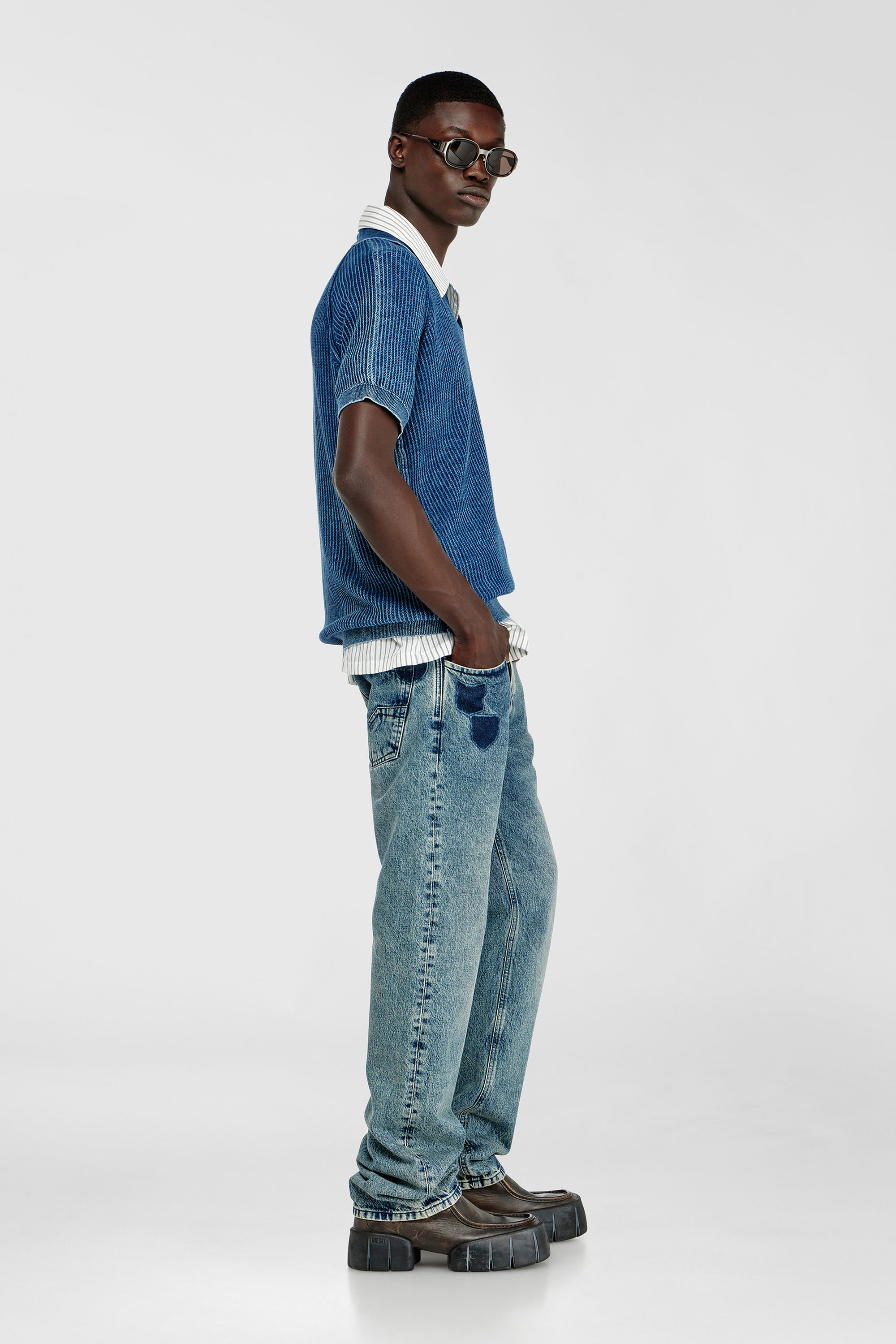 Diesel - Regular Jeans 1985 Larkee 0IFBV Hombre, Azul medio - 2