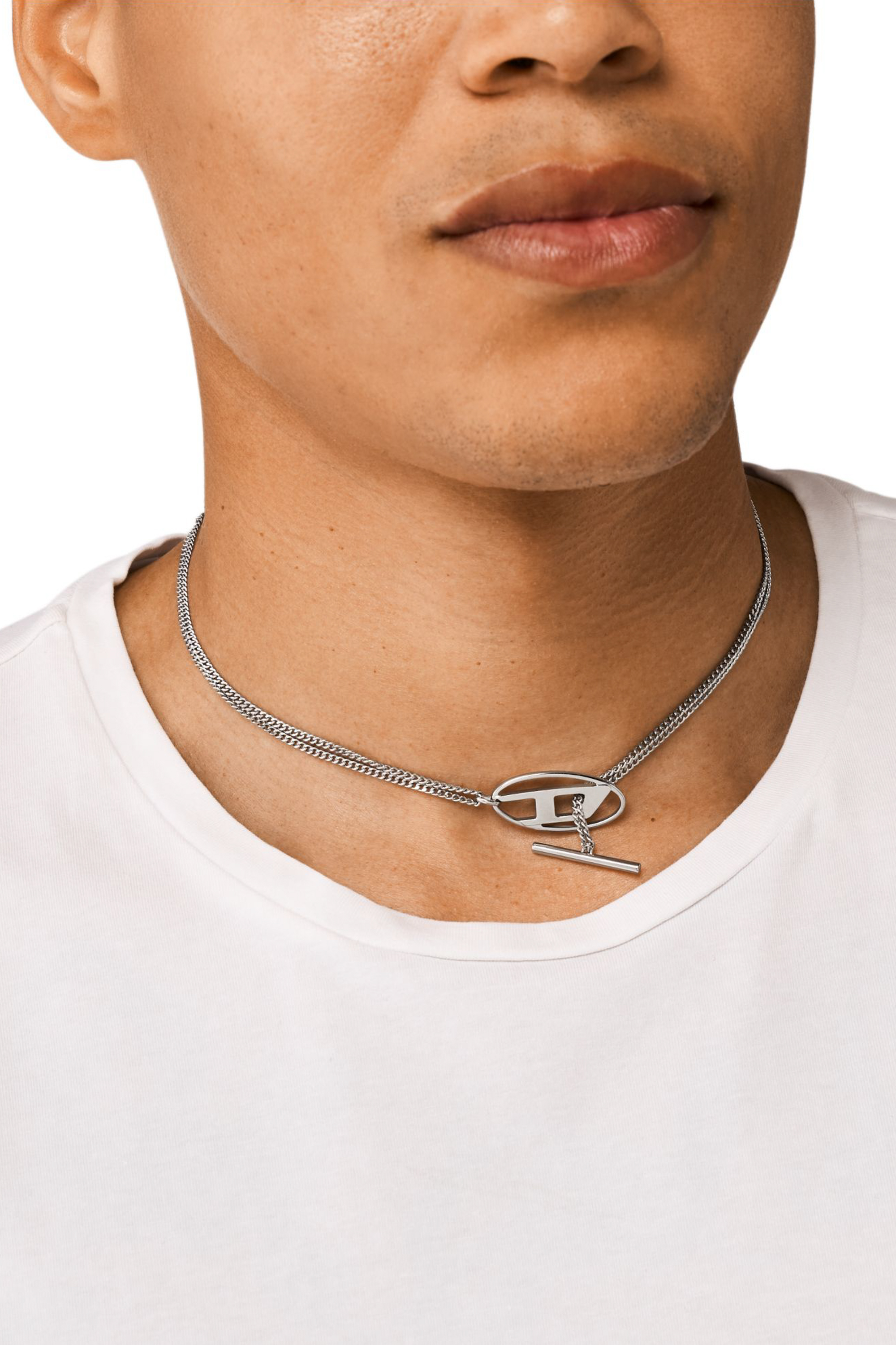 Diesel - DX1534040, Collar de cadena de acero inoxidable Unisex in Plateado - 5