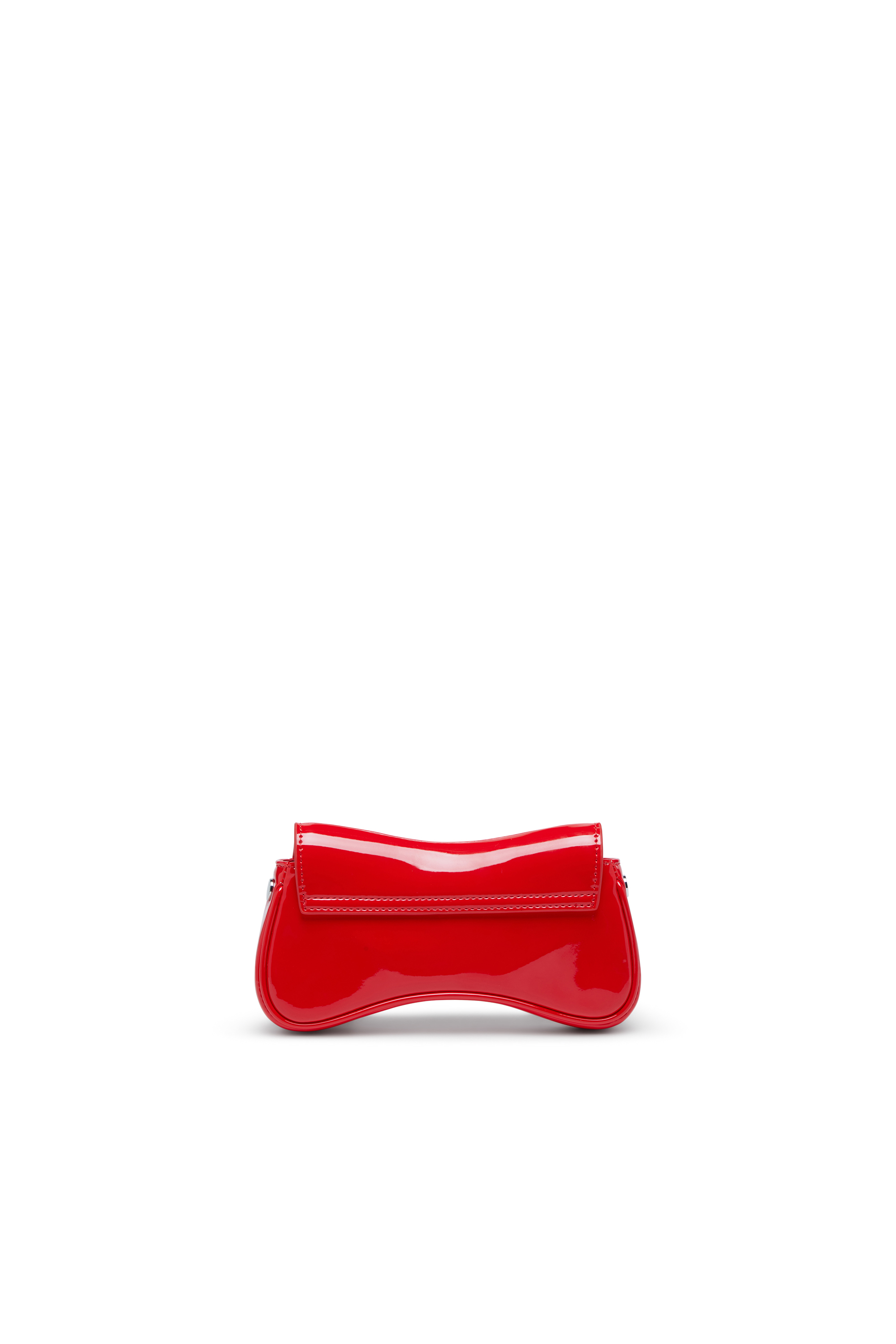 Diesel - PLAY CROSSBODY XS, Play-Bolso bandolera peque&ntilde;o brillante Mujer in Rojo - 3