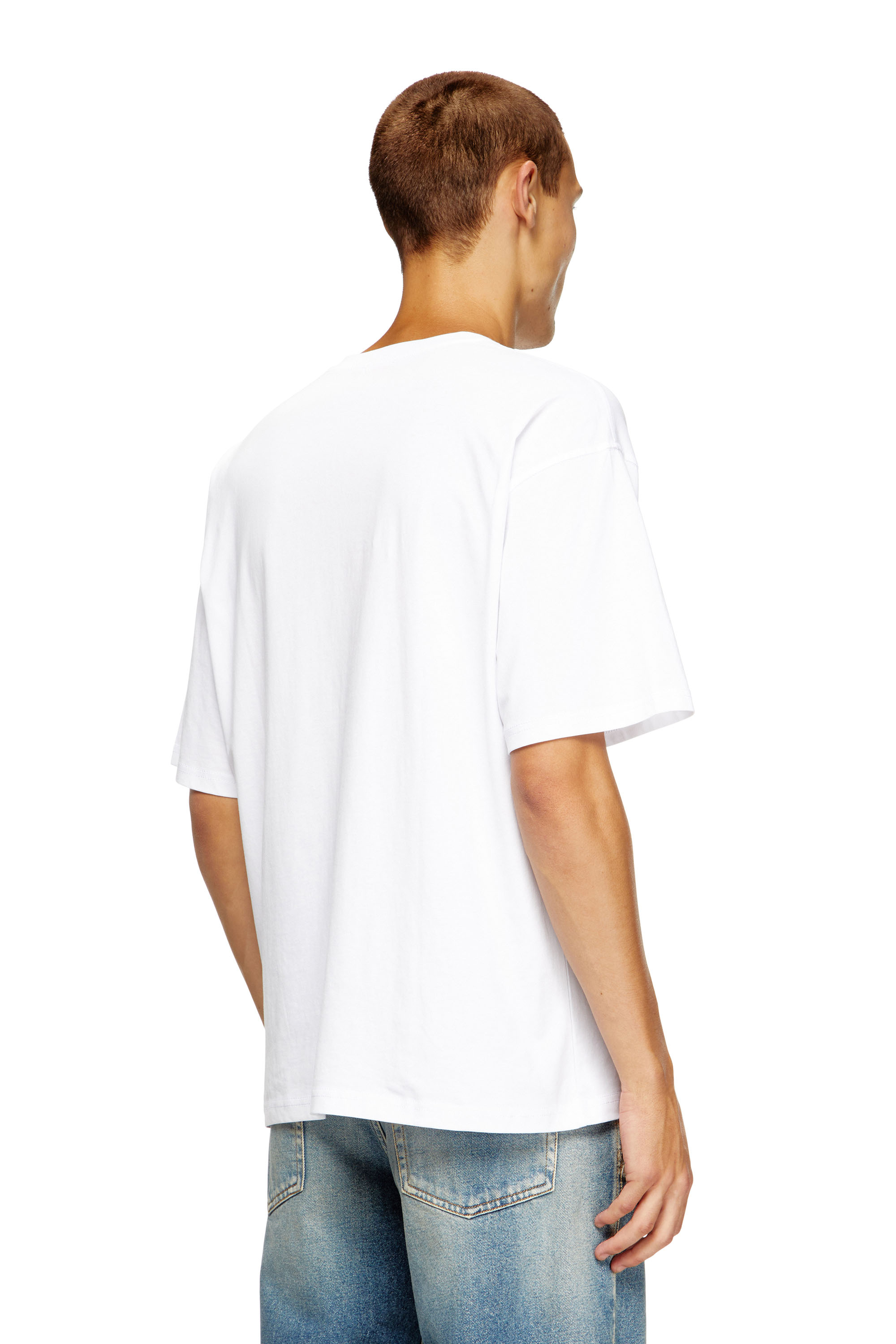 Diesel - T-BOXT-D, Camiseta con parche D bordado Unisex in Blanco - 4