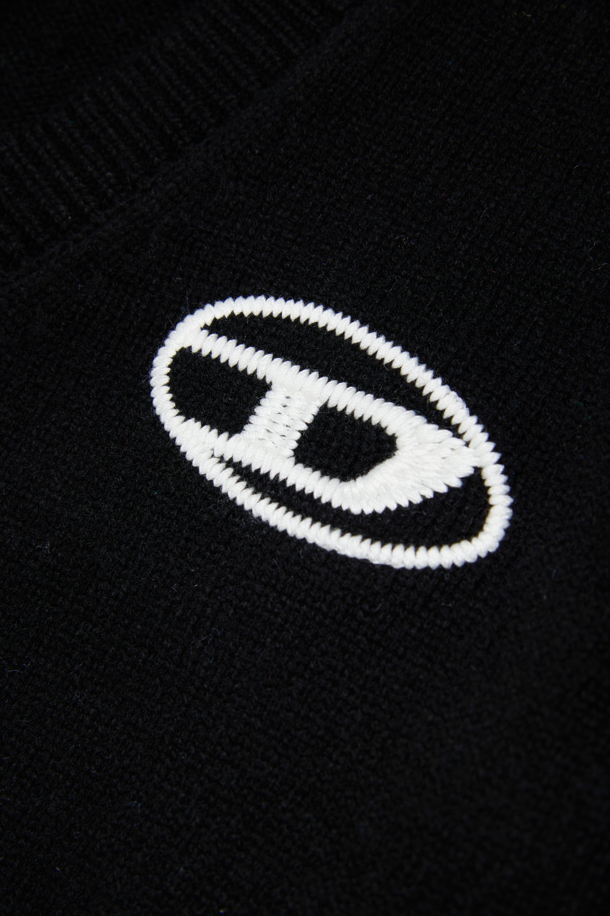 Diesel - KLABO CARDIGAN OVER, Cashmere-enriched cardigan con Logo Oval D Hombre in Negro - 4