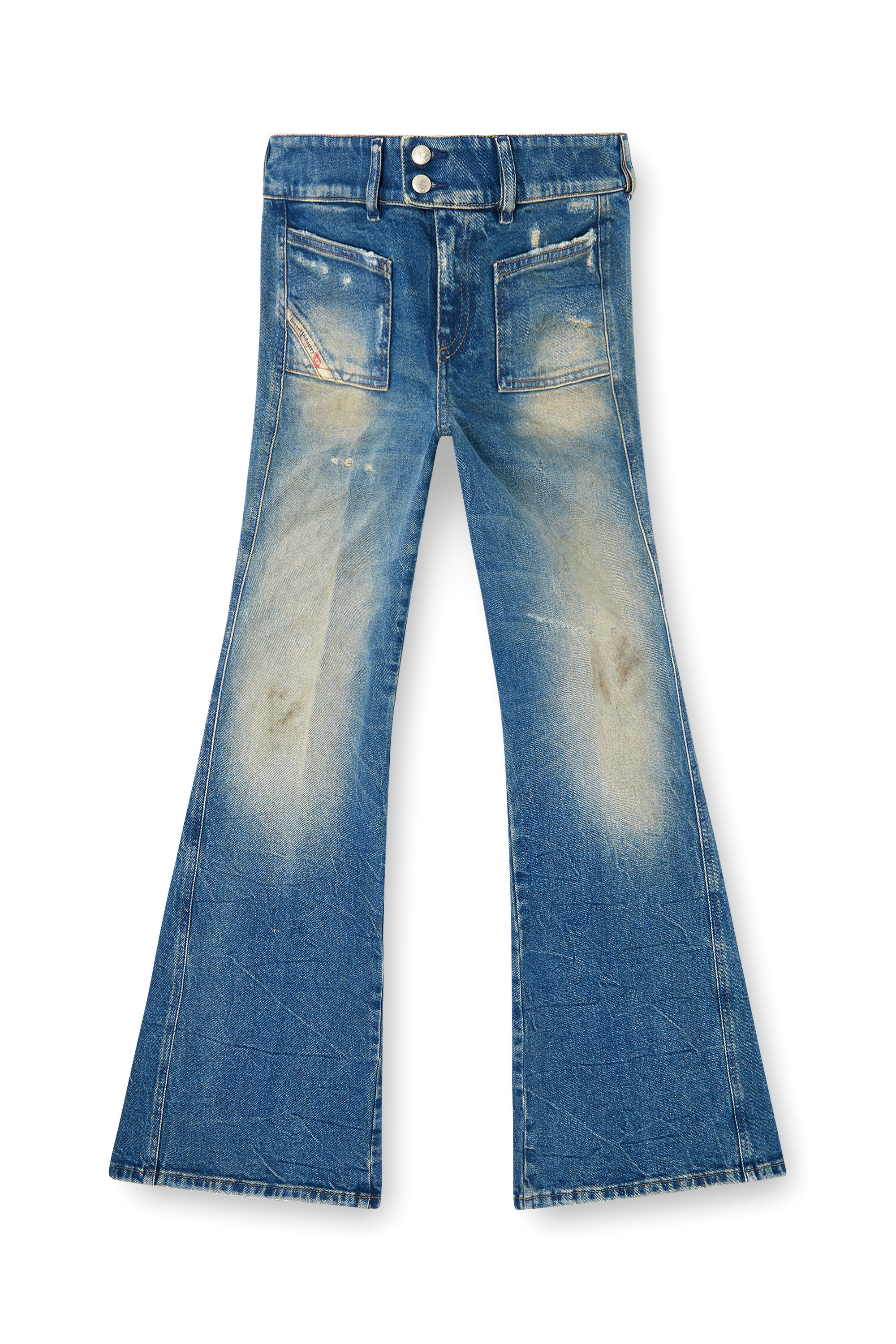 Diesel - Bootcut Jeans D-Hush 09N40 Mujer, Azul medio - 3