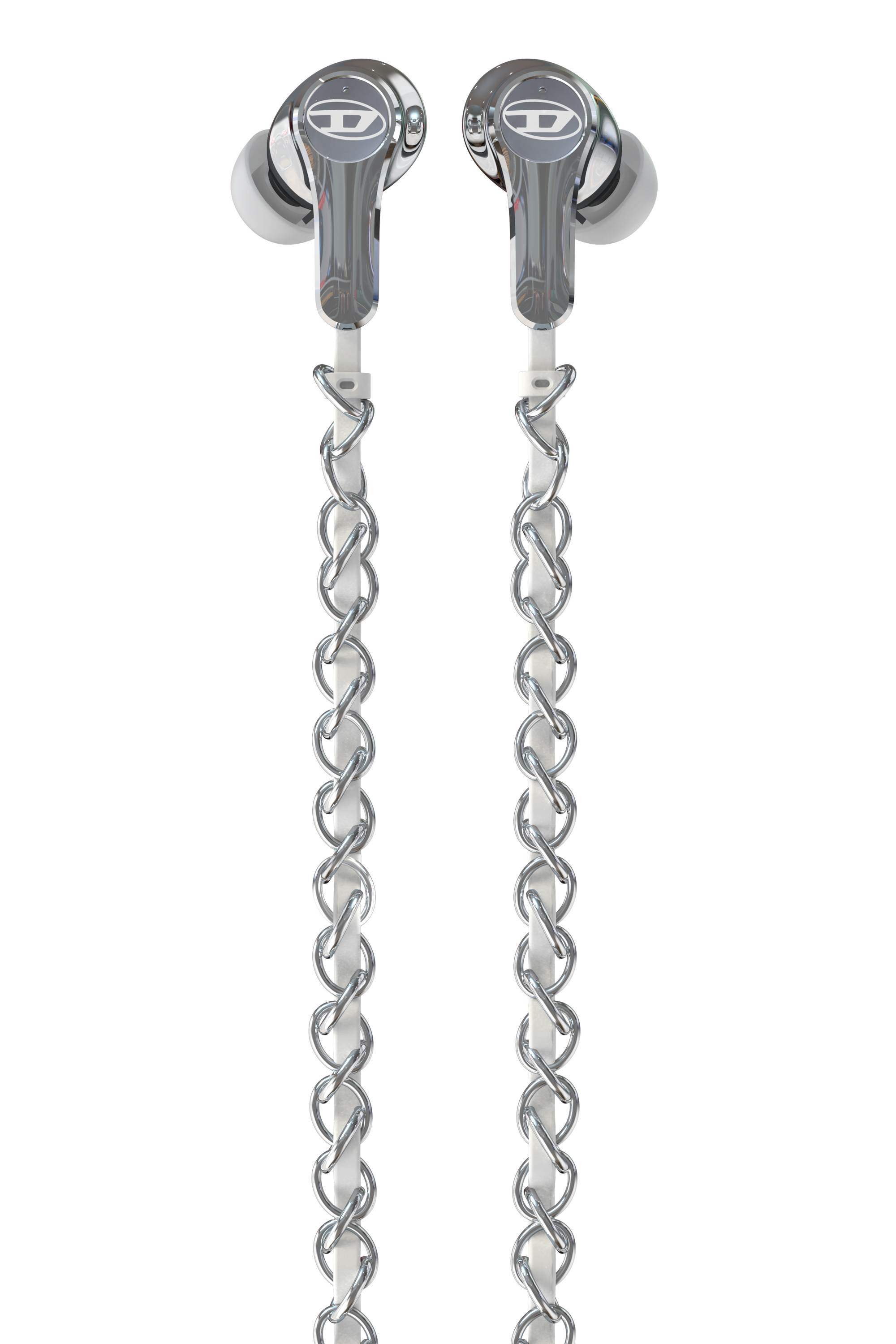 Diesel - 60458  WIRED EARBUDS WIRED EARBUDS, Auriculares con cable y plateados Unisex in Plateado - 2
