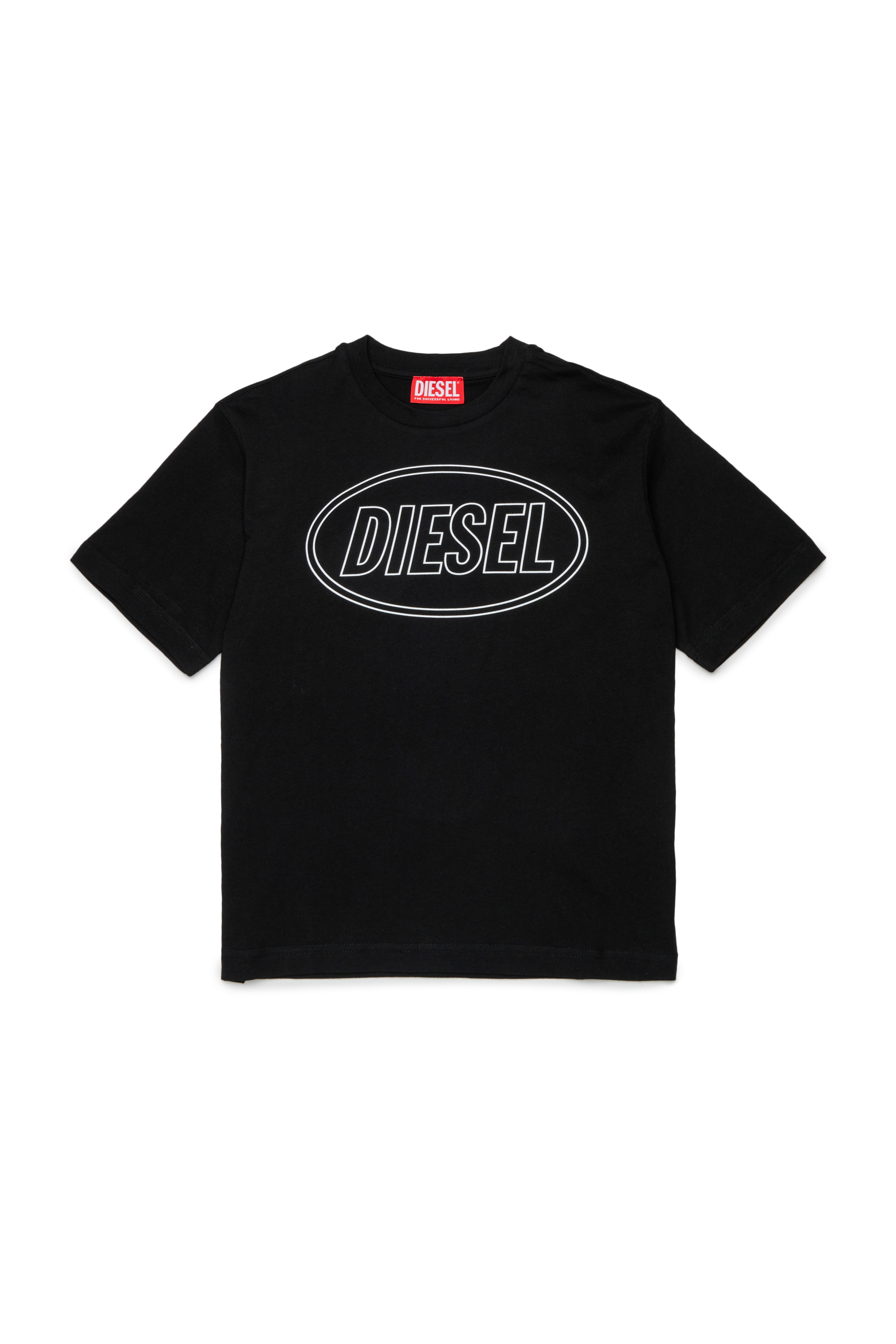 Diesel - TCIRCLE OVER, Camiseta de algod&oacute;n con estampado Diesel Hombre in Negro - 1