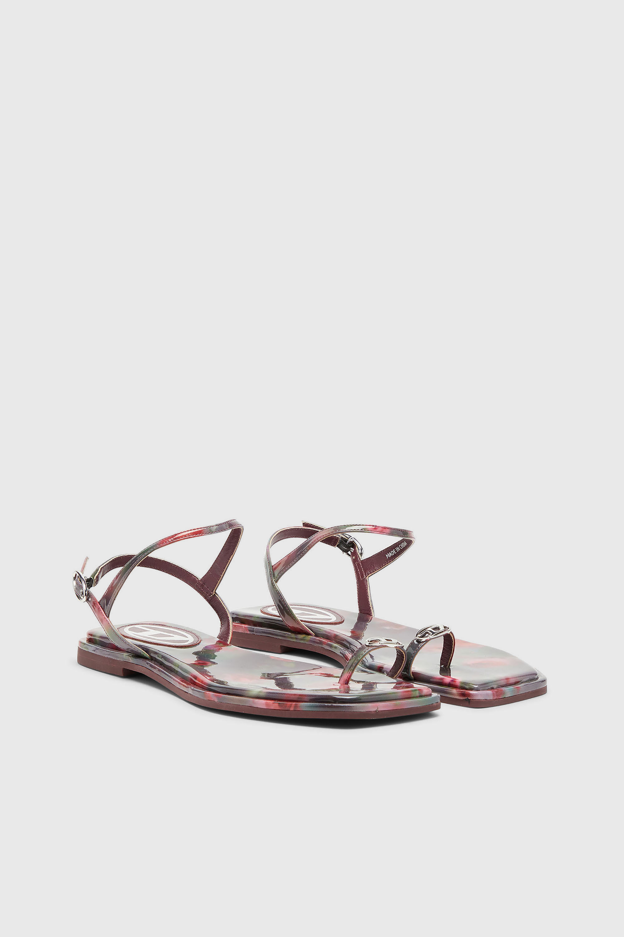 Diesel - D-AMBER INFRA 0, D-Amber - Sandalias con estampado integral Mujer in Multicolor - 2
