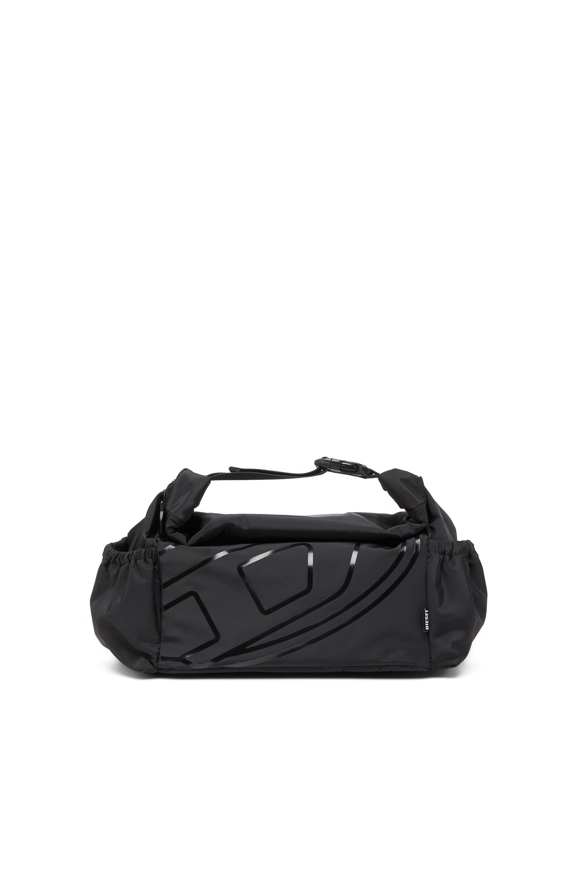 Diesel - DRAPE WASH BAG X, Neceser de nailon con estampado Oval D Hombre in Negro - 1