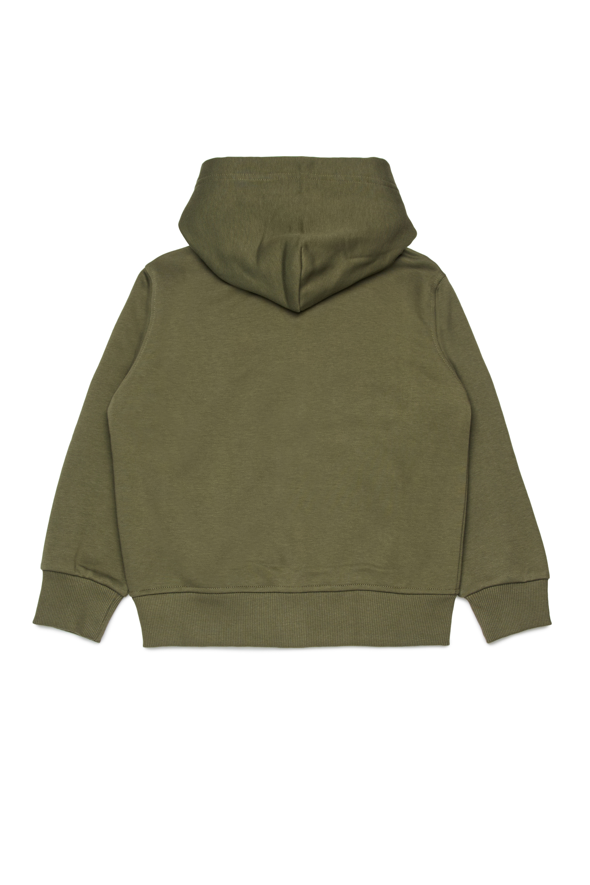 Diesel - SDROPSHOODZ OVER, Sudadera de algodón con cremallera Hombre in Verde - 2
