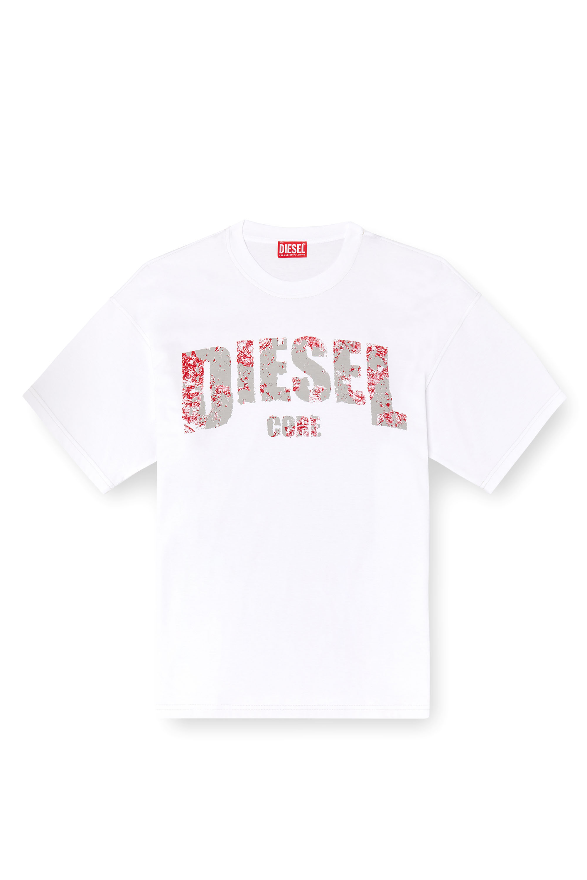 Diesel - T-ADJUST-R25, Camiseta con estampado Diesel Core Hombre in Blanco - 3