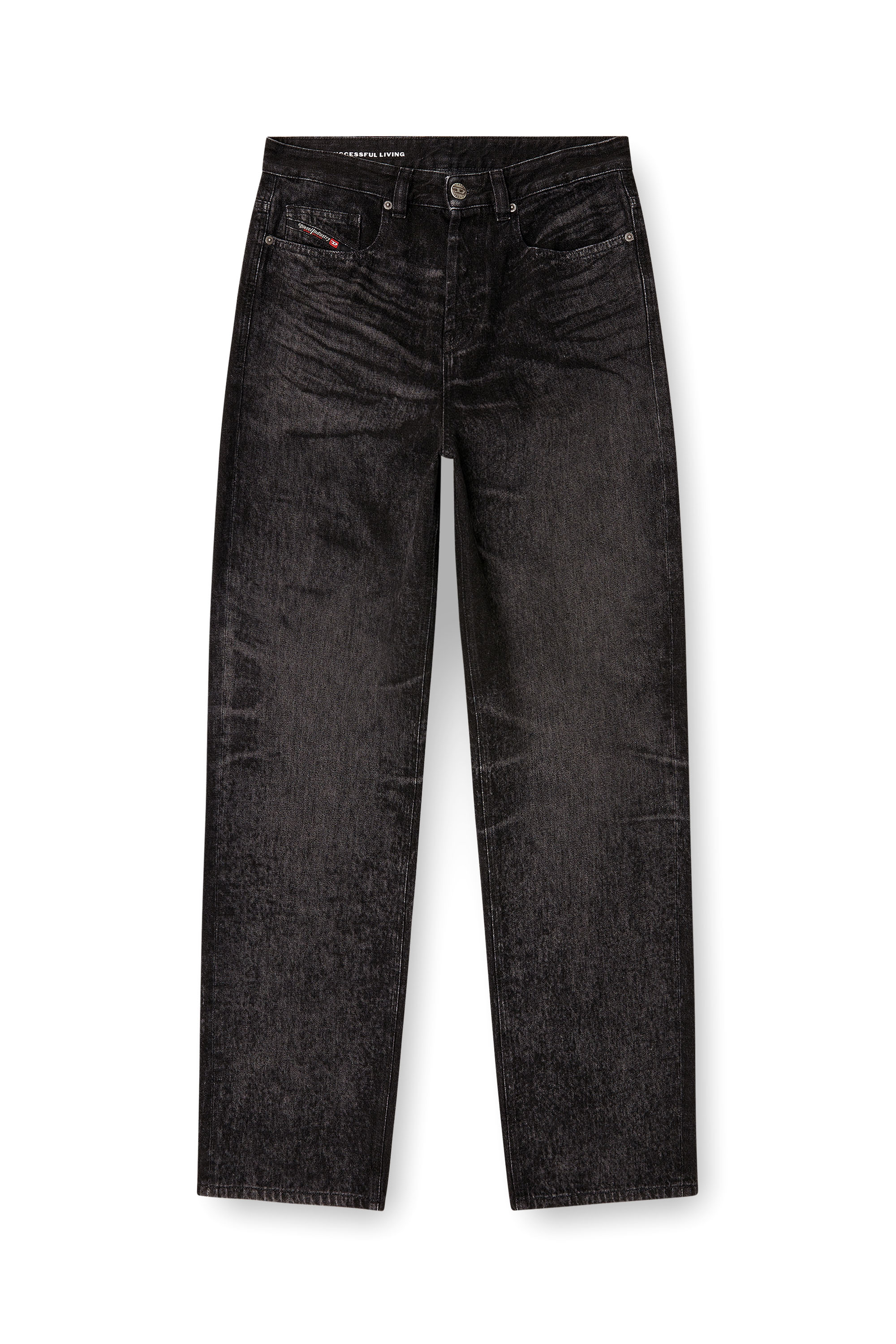 Diesel - Relaxed Jeans 2001 D-Macro 007DB Hombre, Negro/Gris oscuro - 3