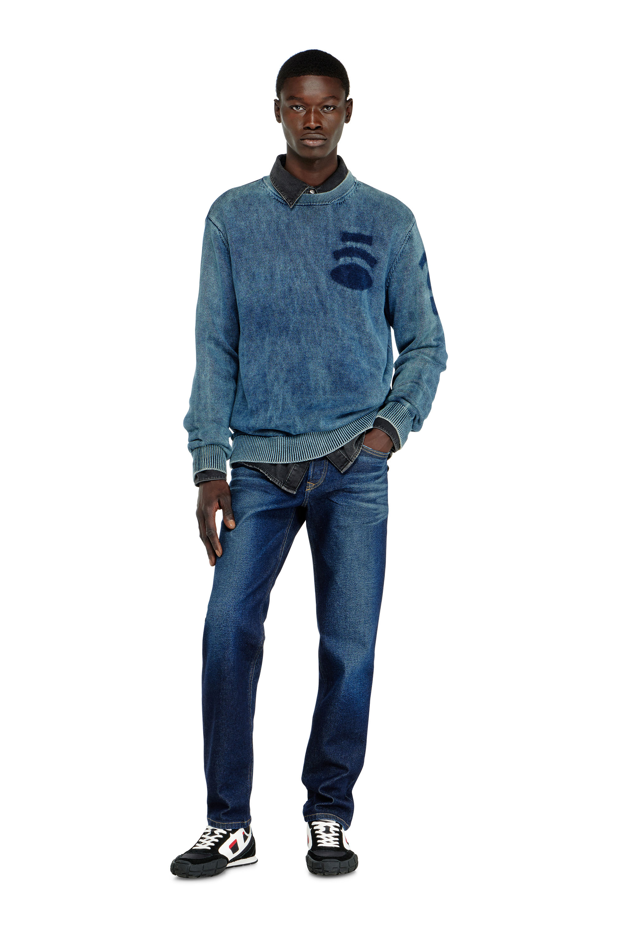 Diesel - Regular Jeans 2023 D-Finitive 0KBBV Hombre, Azul Oscuro - 1