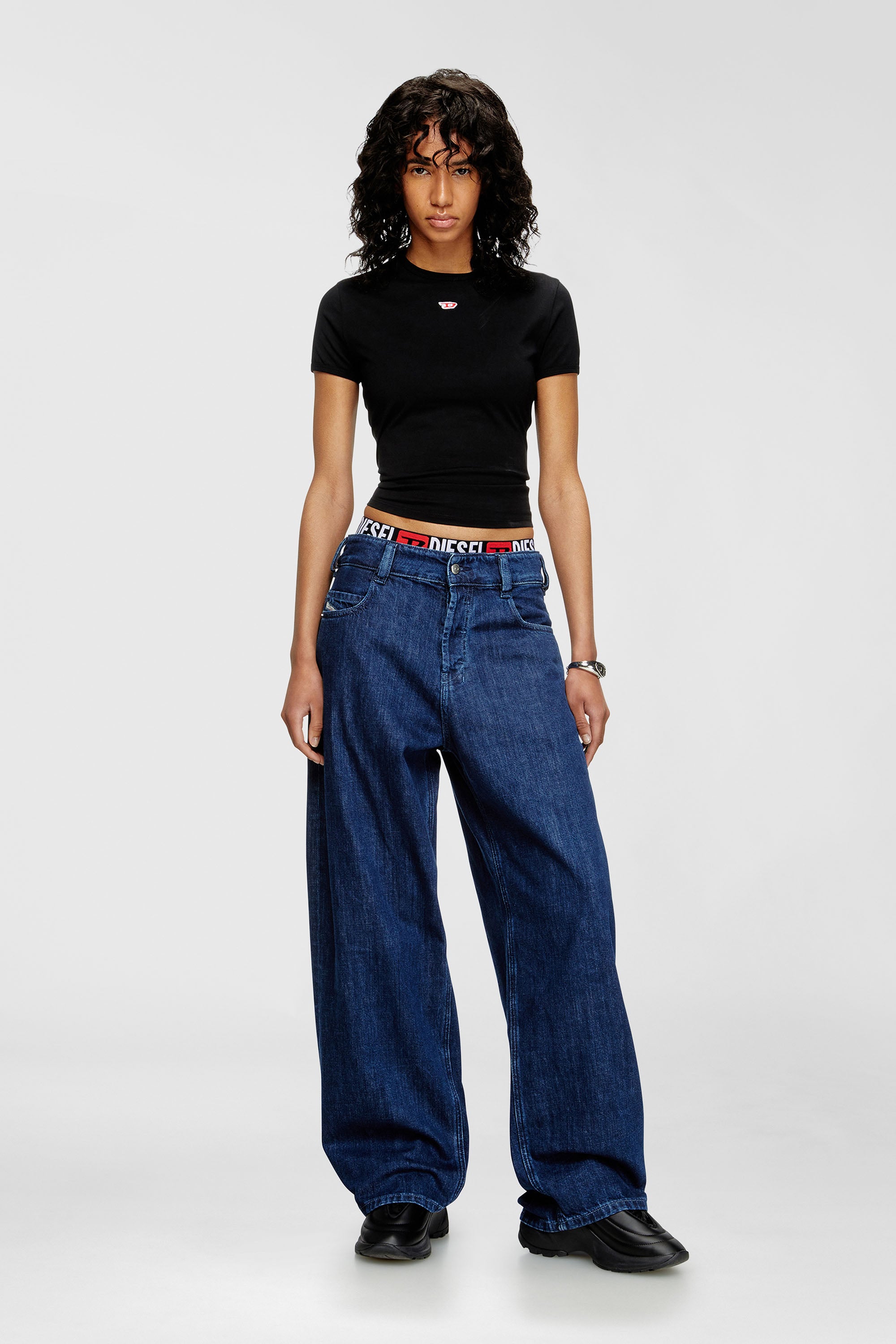 Diesel - Relaxed Jeans 1997 D-Enim-M 0DBDX Unisex, Azul Oscuro - 1