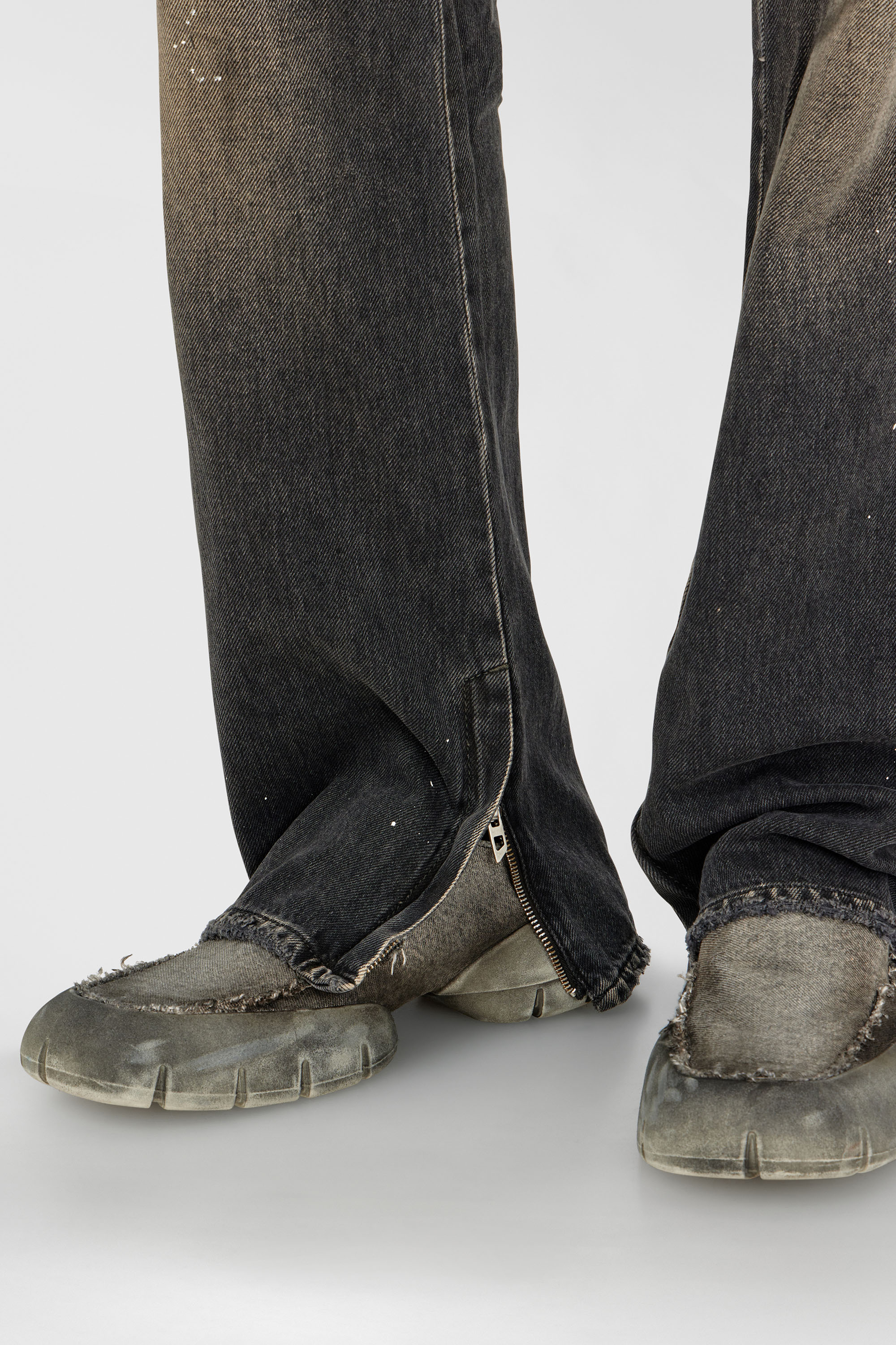 Diesel - Bootcut Jeans 1998 D-Buck 09P64 Hombre, Negro/Gris oscuro - 7