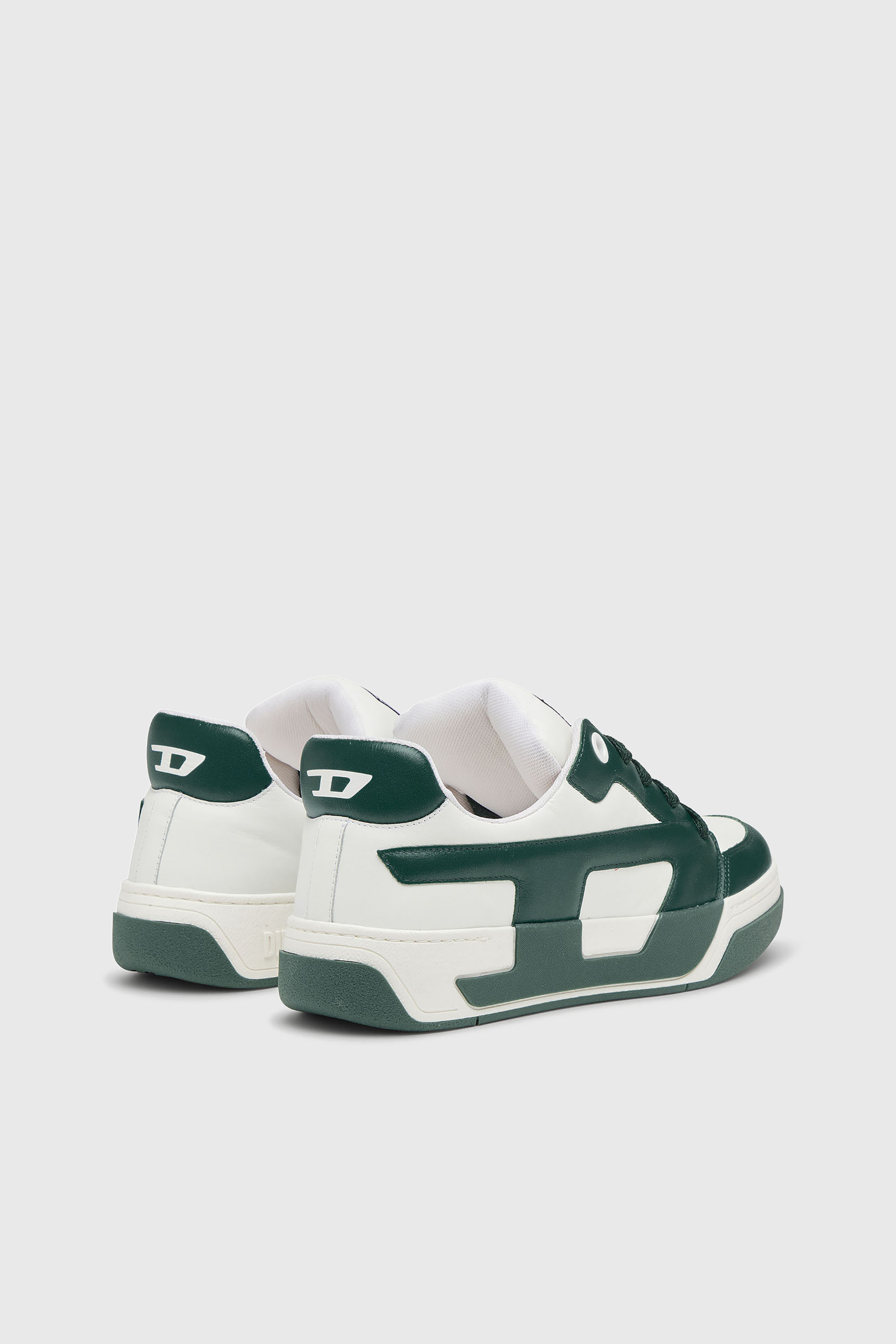Diesel - S-D-OLLIE LOW, D-Ollie -Zapatillas en cuero de bloques de color Hombre in Blanco - 3