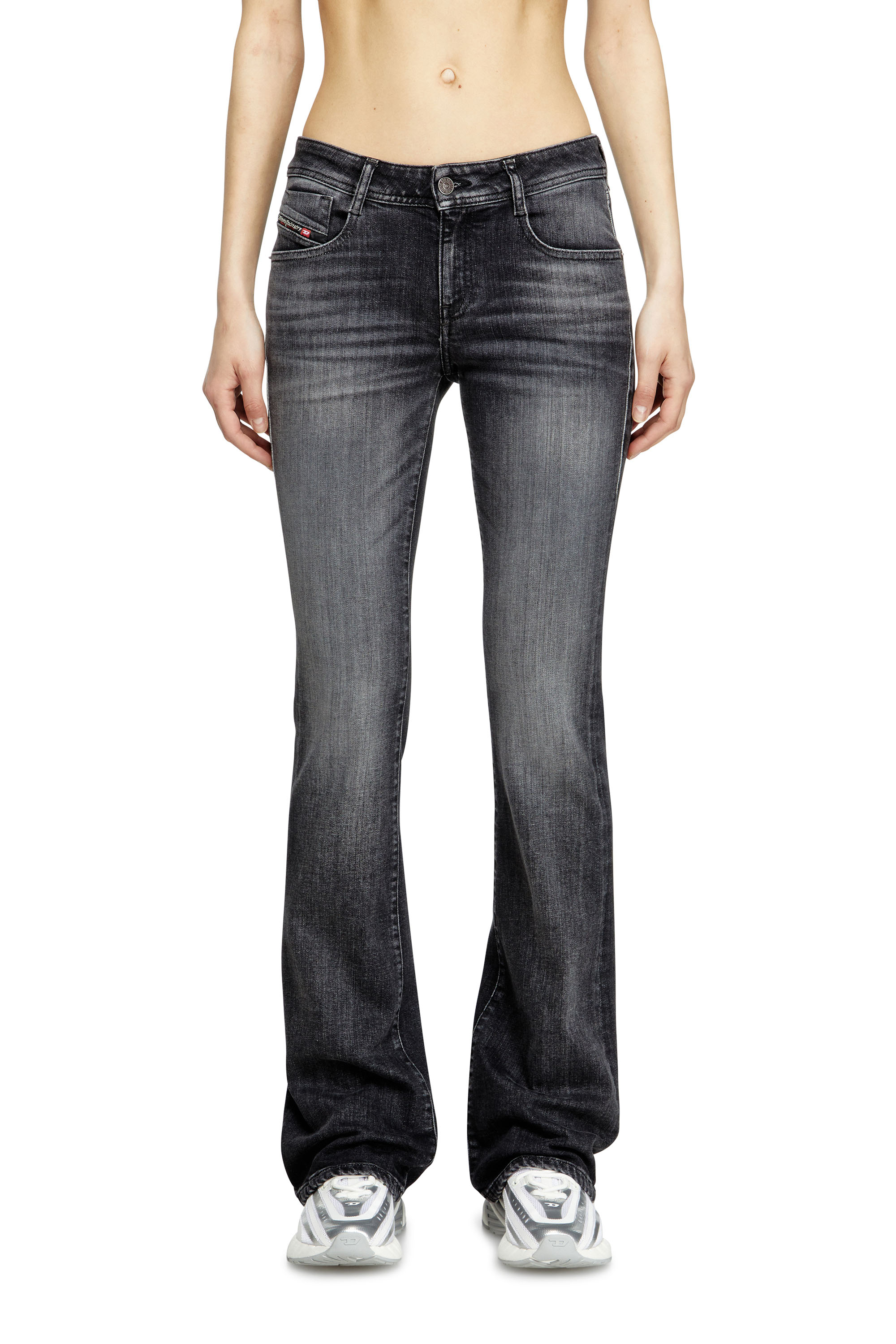 Diesel - Bootcut Jeans 1969 D-Ebbey 09L98 Mujer, Negro/Gris oscuro - 1