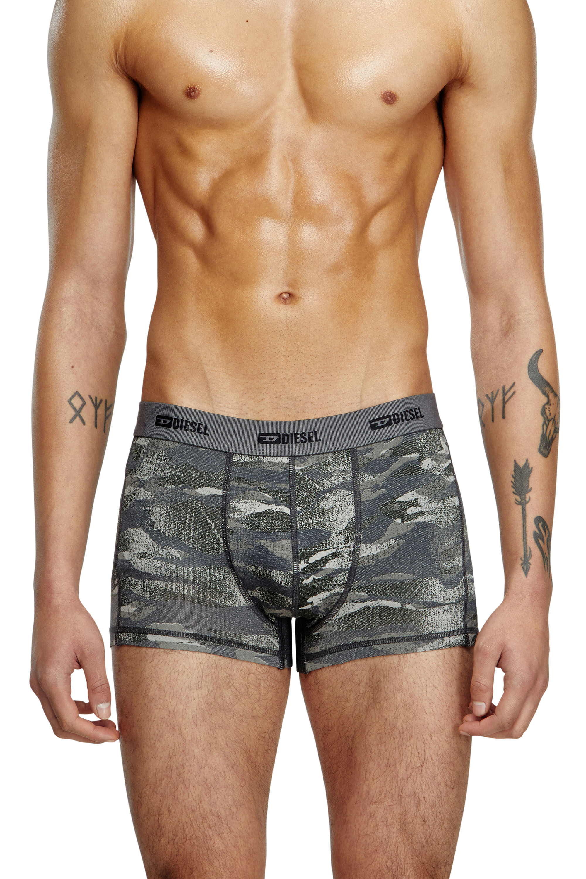 Diesel - DAMIEN-UTLT-3PACK, Paquete de 3 bóxers lisos y de camuflaje Hombre in Multicolor - 2