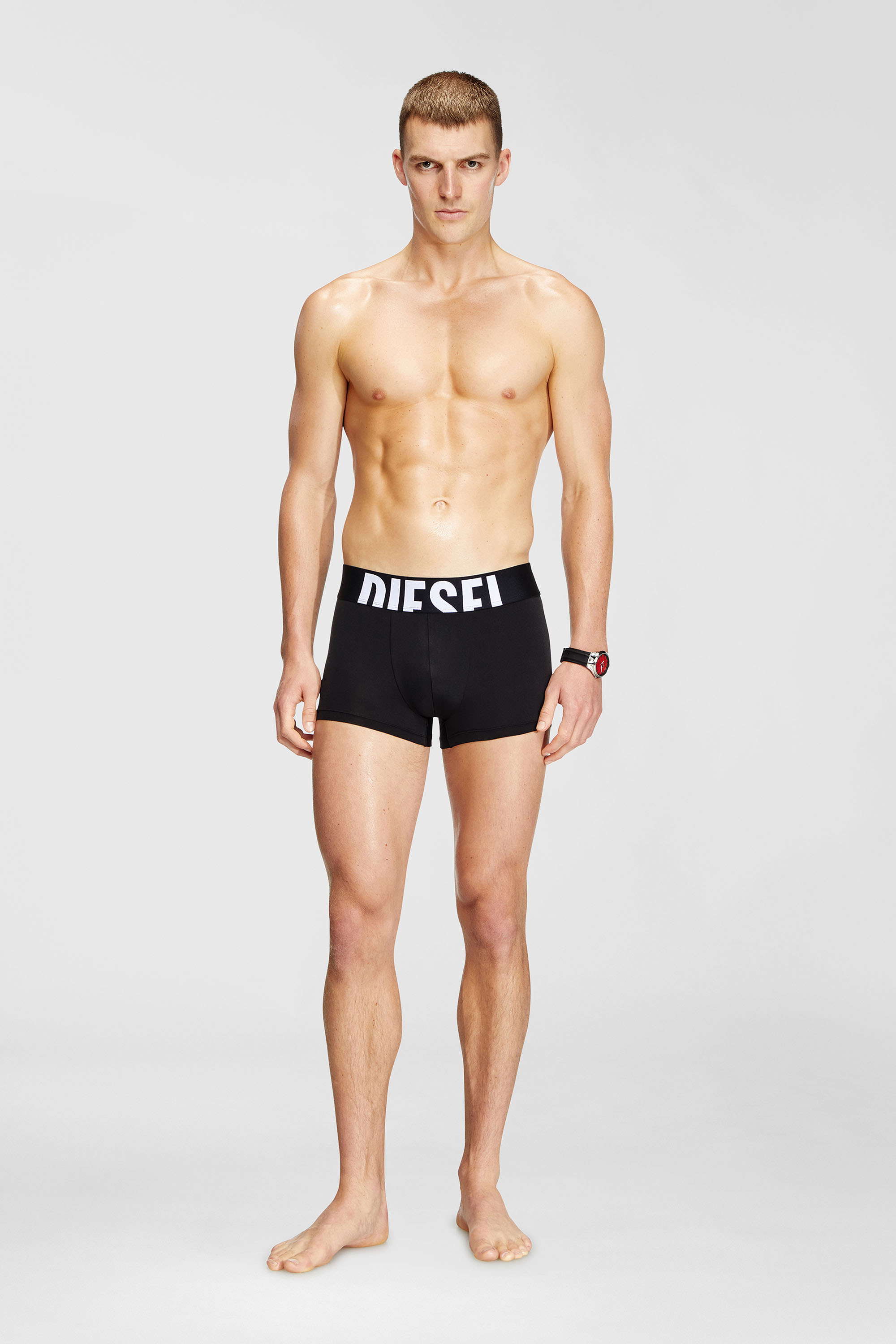 Diesel - DAMIEN-D-POP-3PACK-55, Paquete de tres b&oacute;xers ajustados de microfibra Hombre in Negro - 2