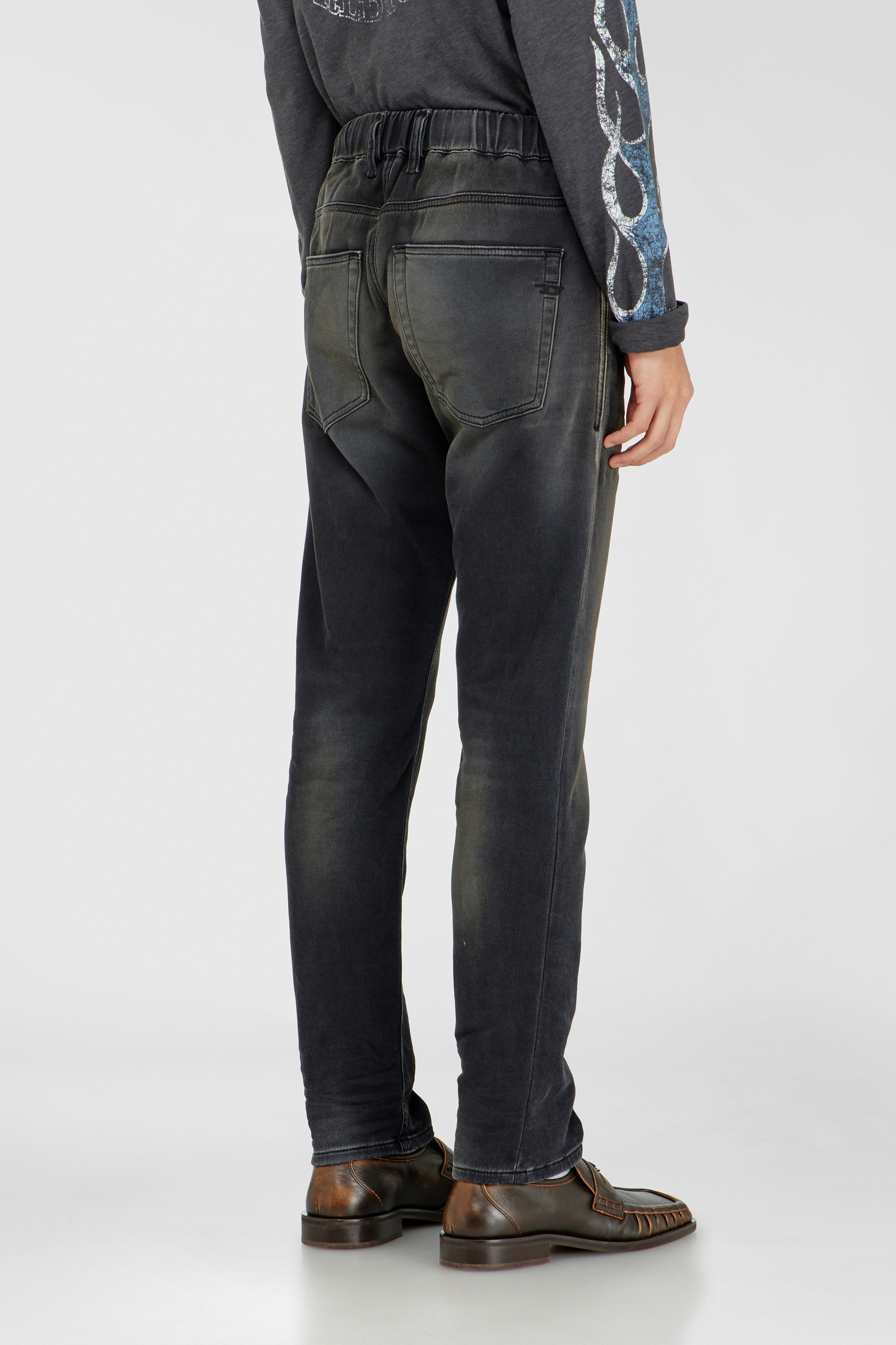 Diesel - Regular 2032 D-Krooley-BW Joggjeans&reg; 068ZQ Hombre, Negro/Gris oscuro - 3