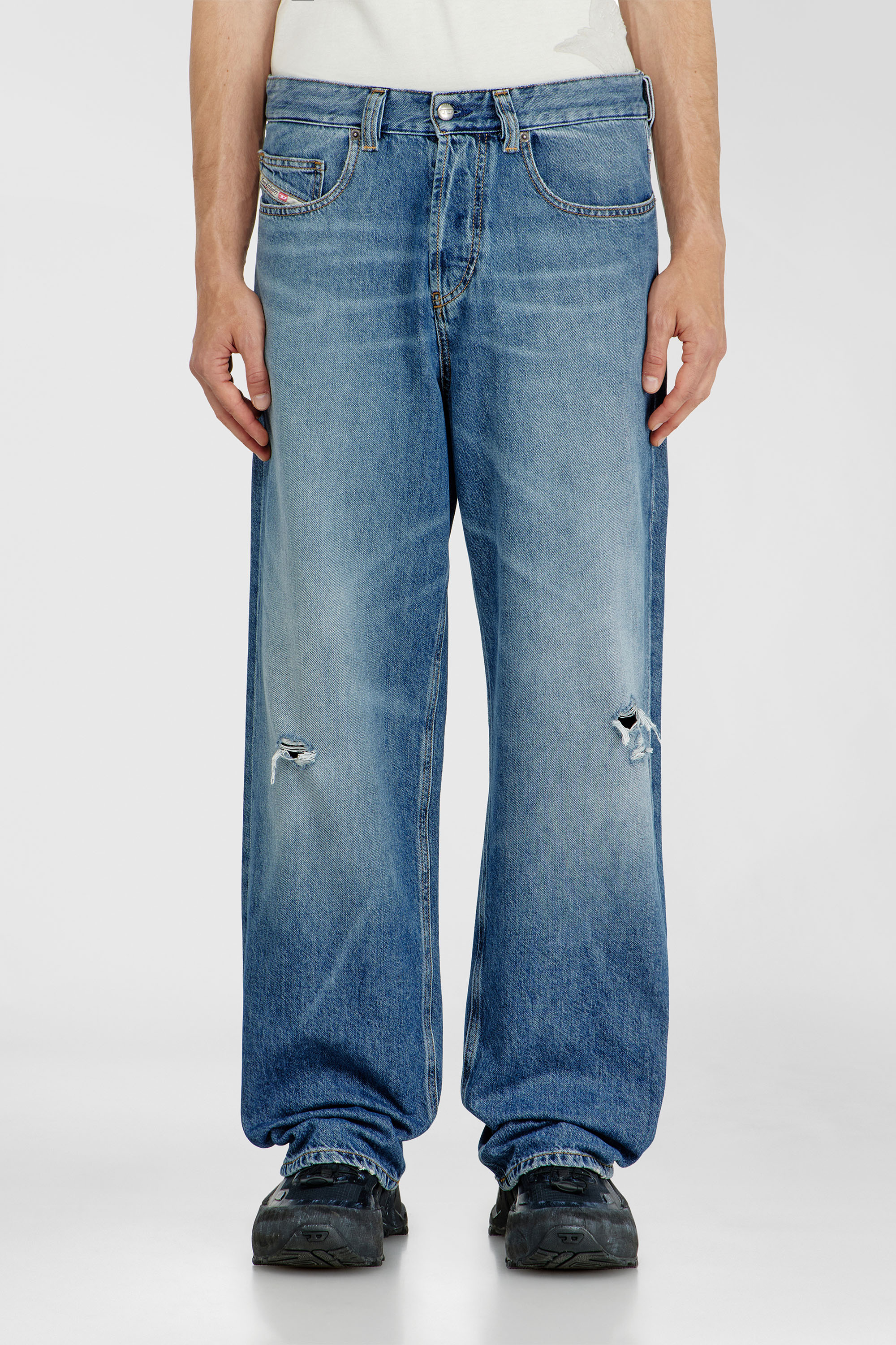 Diesel - Relaxed Jeans 2001 D-Macro 09P61 Hombre, Azul medio - 1