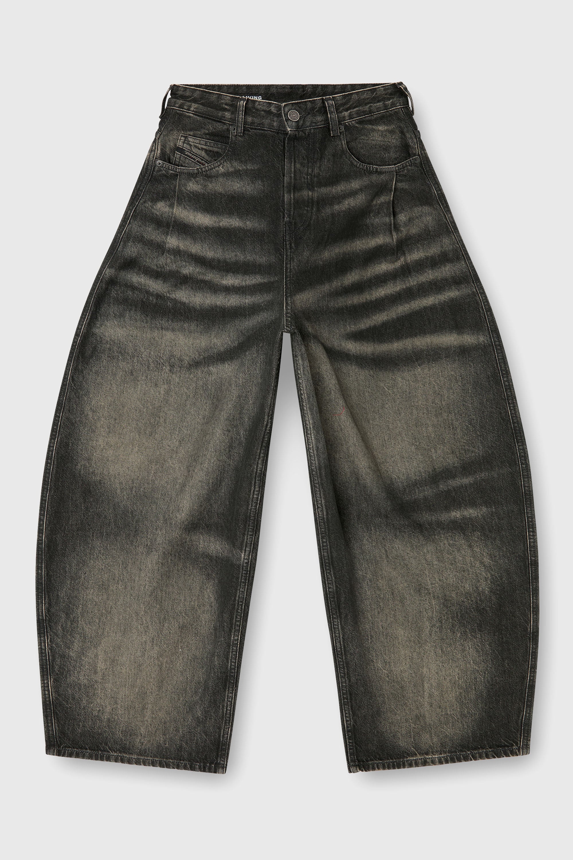 Diesel - Relaxed Jeans 1987 D-Khelz 09R33 Mujer, Negro/Gris oscuro - 2