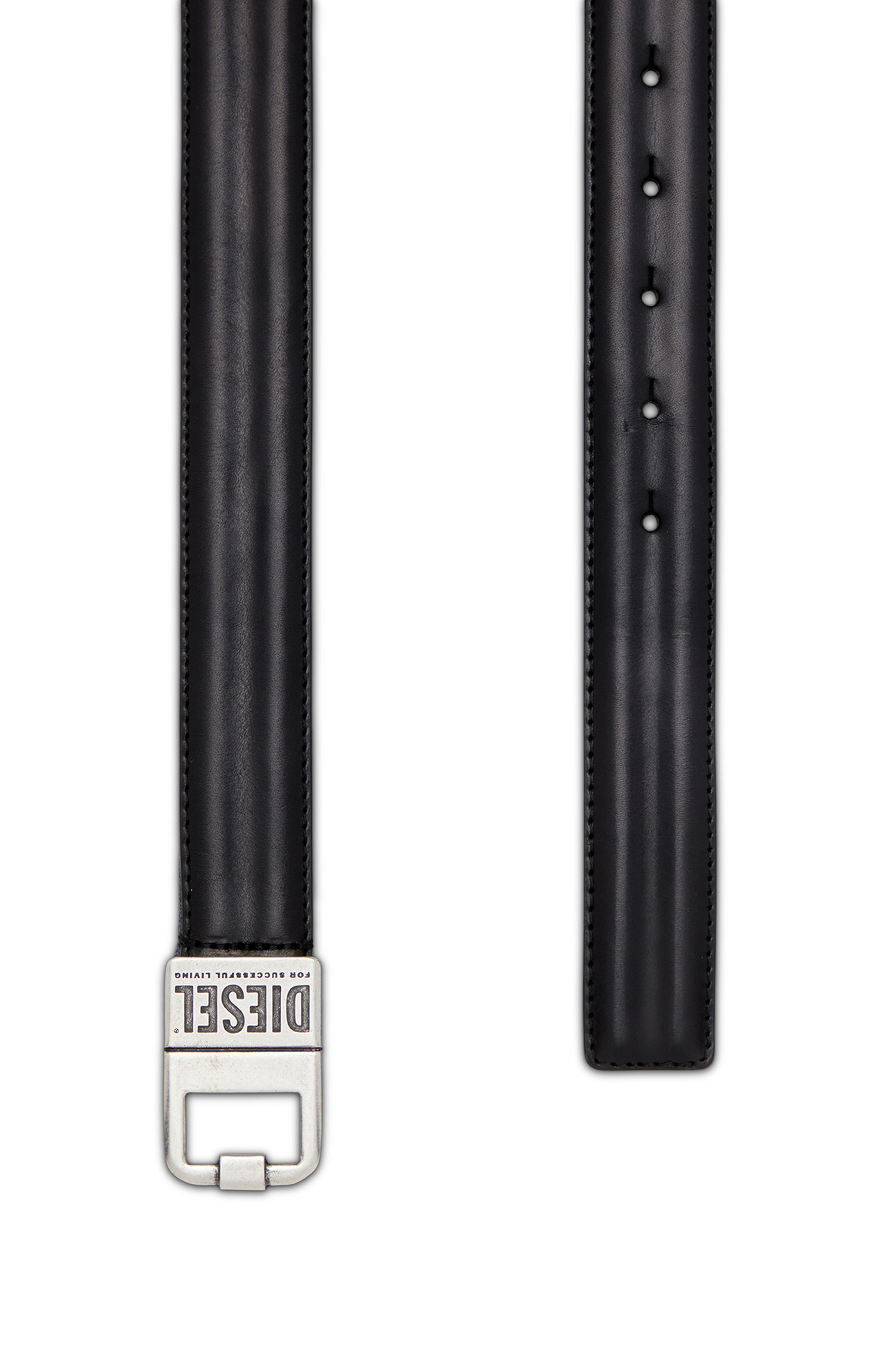 Diesel - B-SQUARE, Cinturón 3 cm de piel Hombre in Negro - 2
