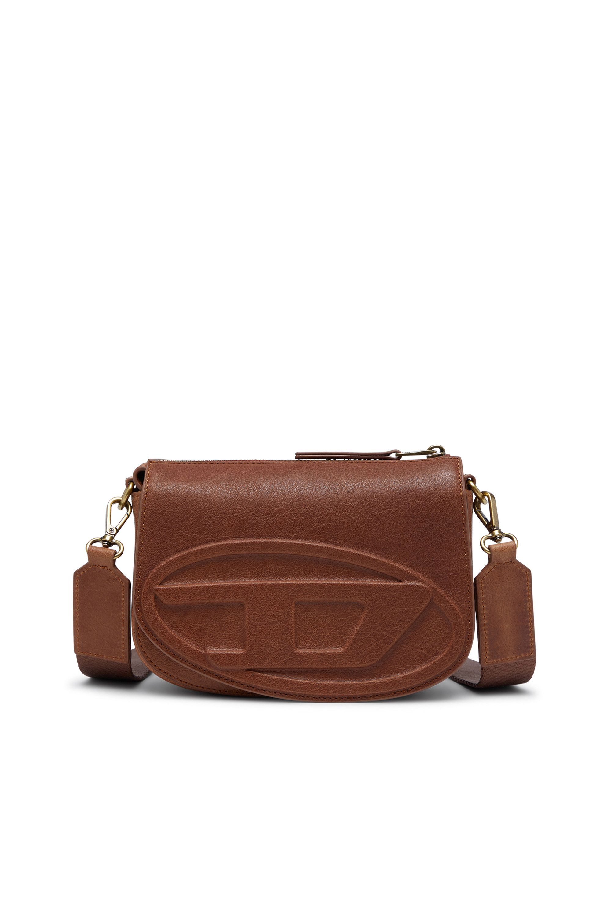 Diesel - 1DR CAMERA BAG, 1DR-Bolso de cámara en cuero pull-up Unisex in Marrón - 1