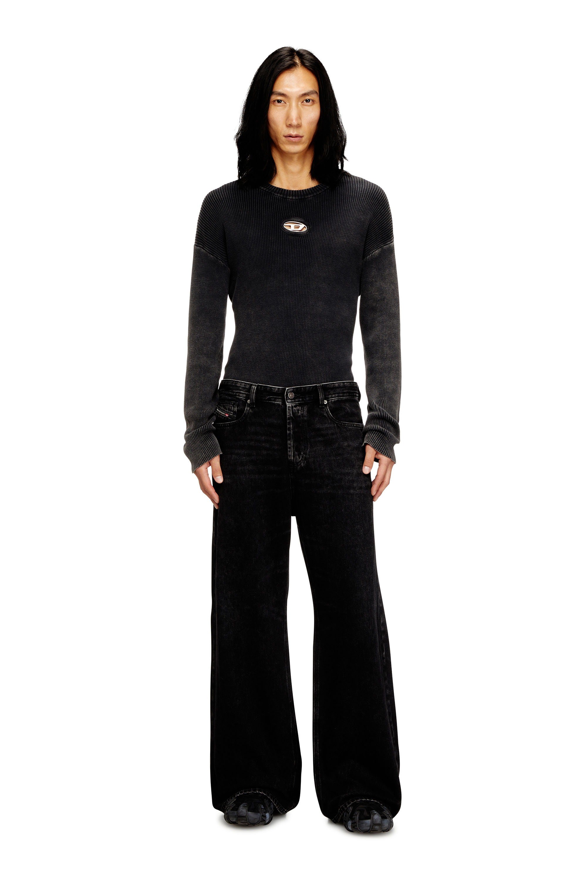 Diesel - Relaxed Jeans 1996 D-Sire 09P09 Mujer, Negro/Gris oscuro - 4