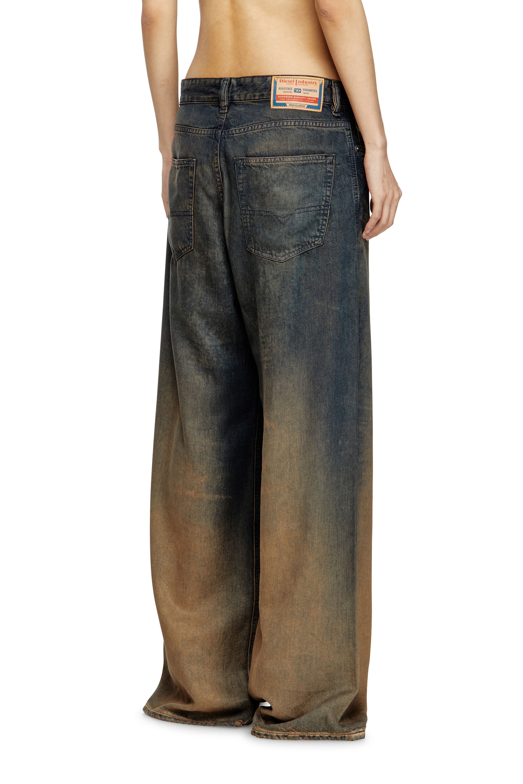 Diesel - Relaxed Jeans 1996 D-Sire 068TF Mujer, Azul marino/Marrón - 4