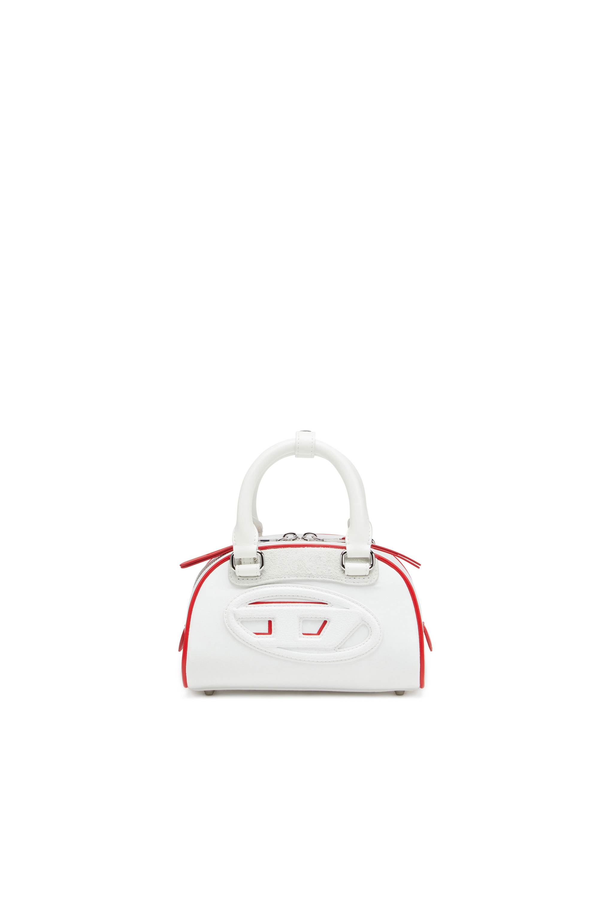 Diesel - 1DR DOME CROSSBODY, 1DR Dome-Mini bolso de bloques de color tipo bowling Mujer in Blanco - 1