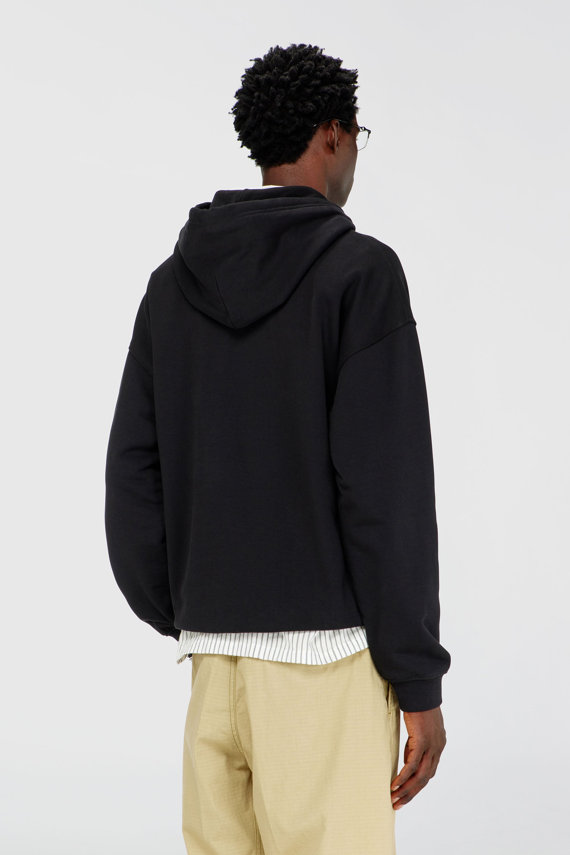 Diesel - S-BOXT-HOOD-DCO, Sudadera de corte relajado con bolsillo canguro Hombre in Negro - 4