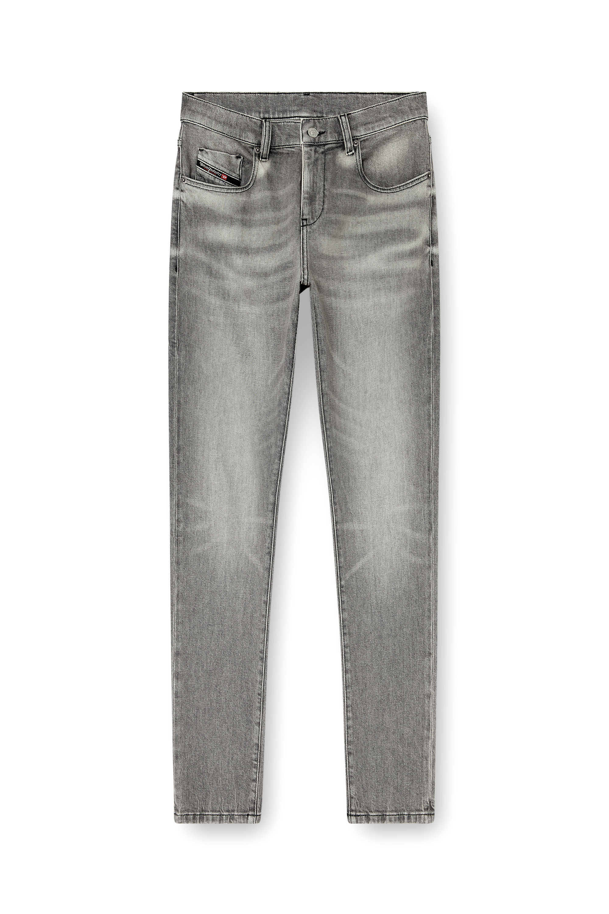 Diesel - Slim Jeans 2019 D-Strukt 0KBBL Hombre, Gris Claro - 3