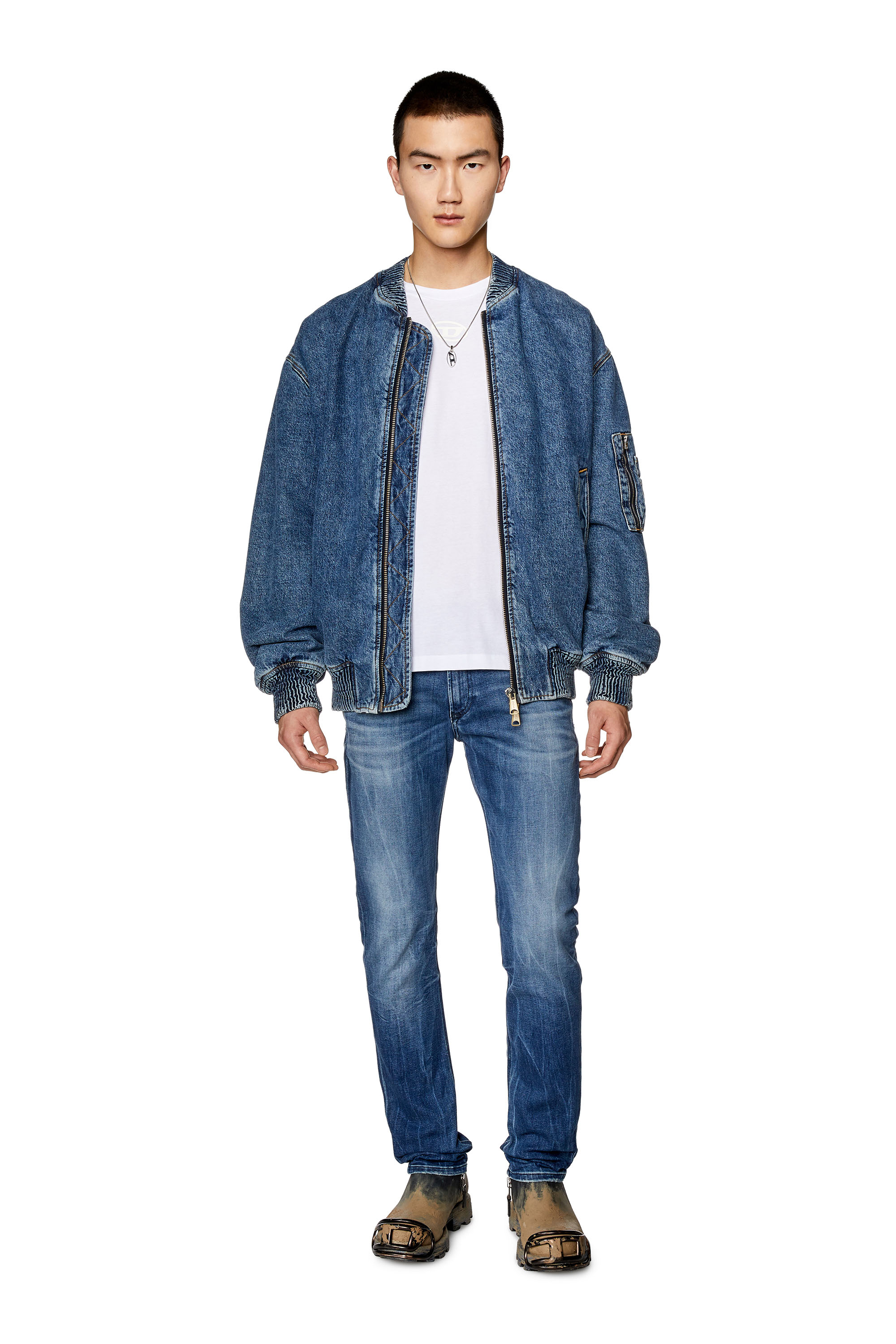 Diesel - 1979 Sleenker 09G30 Skinny Jeans, Azul medio - Image 4