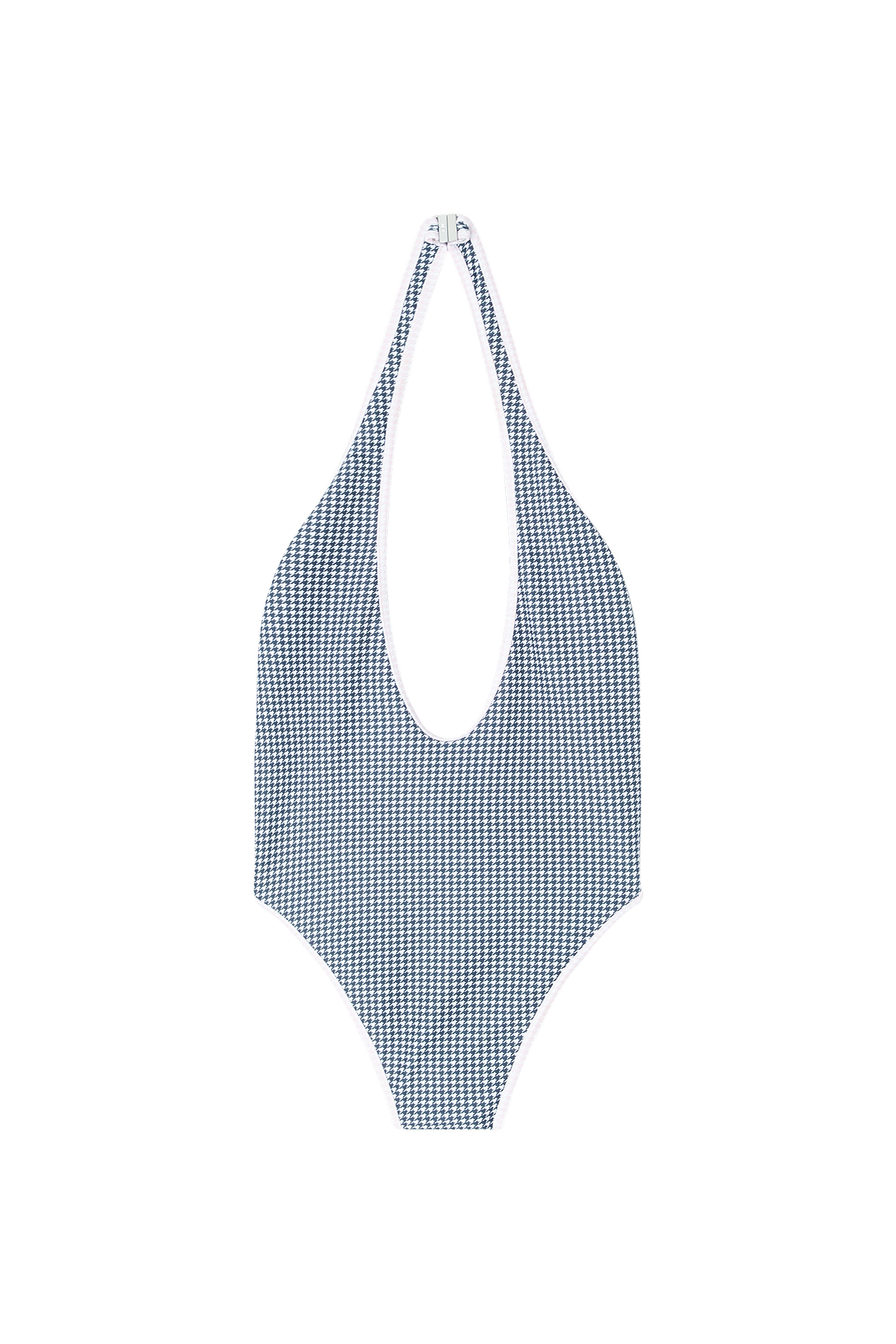 Diesel - ALLIE-D-CORE, Ba&ntilde;ador con estampado de pata de gallo Mujer in Gris - 2